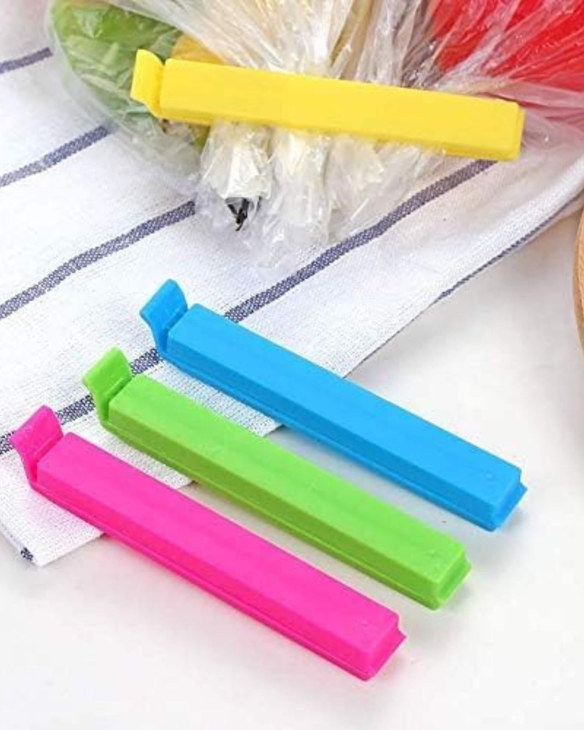 Premsons® Plastic Seal Clips – Airtight Bag Clips for Snacks, Coffee, Chips & Food Storage – Reusable, Washable & Keeps Food Fresh Longer