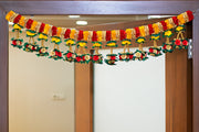 Premsons® Festive Roses & Mirror Toran – Handcrafted Beautiful Door Decor