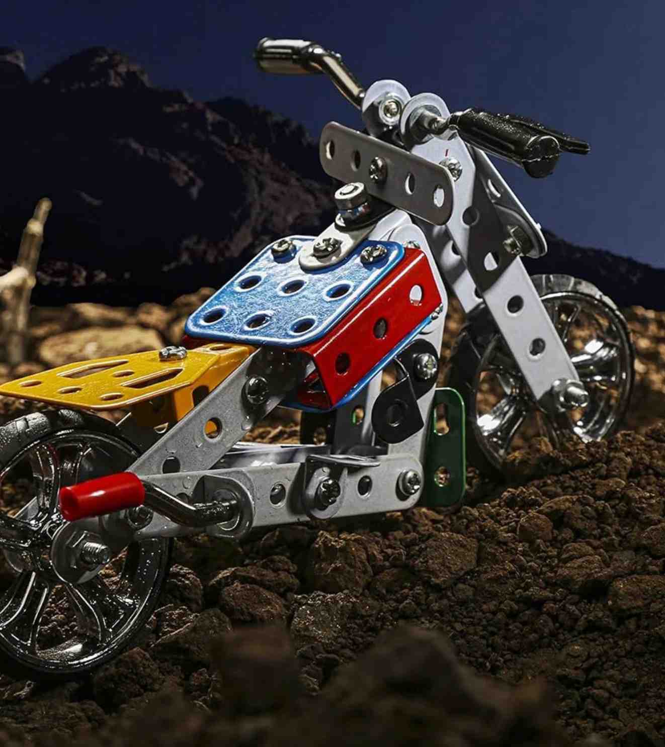 Mechanix Motorbikes STEM Toy, Building and Construction Set for Boys and Girls Age 7+ Years