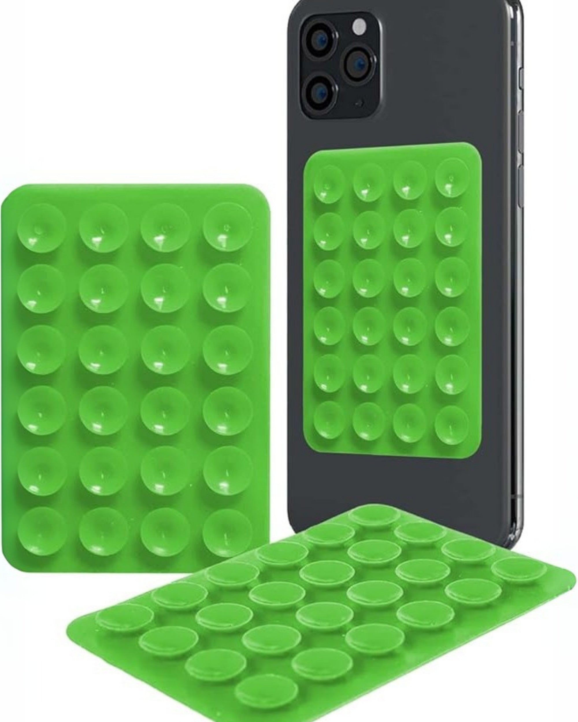 Premsons® StickyGrippy Suction Phone Case Mount – Silicone Adhesive Holder for iPhone & Android | Hands-Free Mirror & Shower Stand, Fidget Toy for Videos, Selfies & More