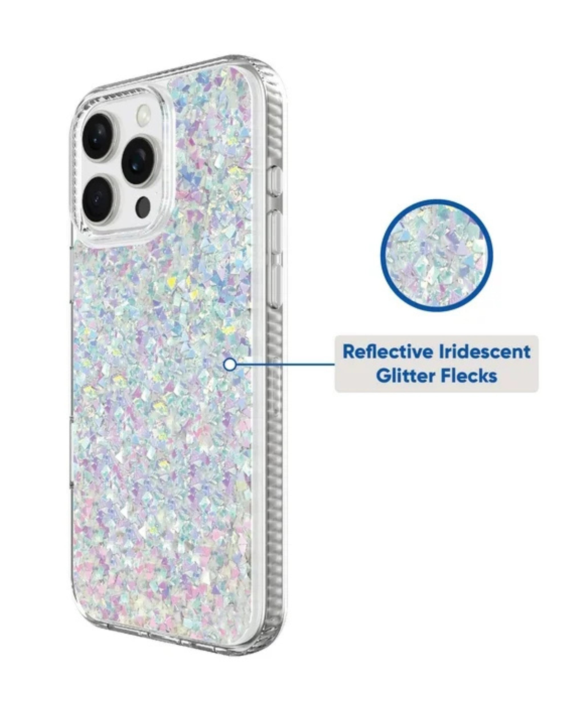 Premsons® iPhone 16 Series Glitter Crystal Case – Shimmer Stone Protective Back Cover with Sparkling Design | Stylish & Slim Fit Case for Girls & Women