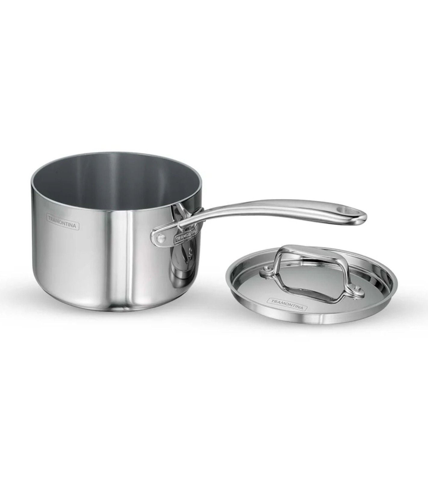 Fusao EX+ 16cm Triply Ceramic Sauce Pan with SS Lid