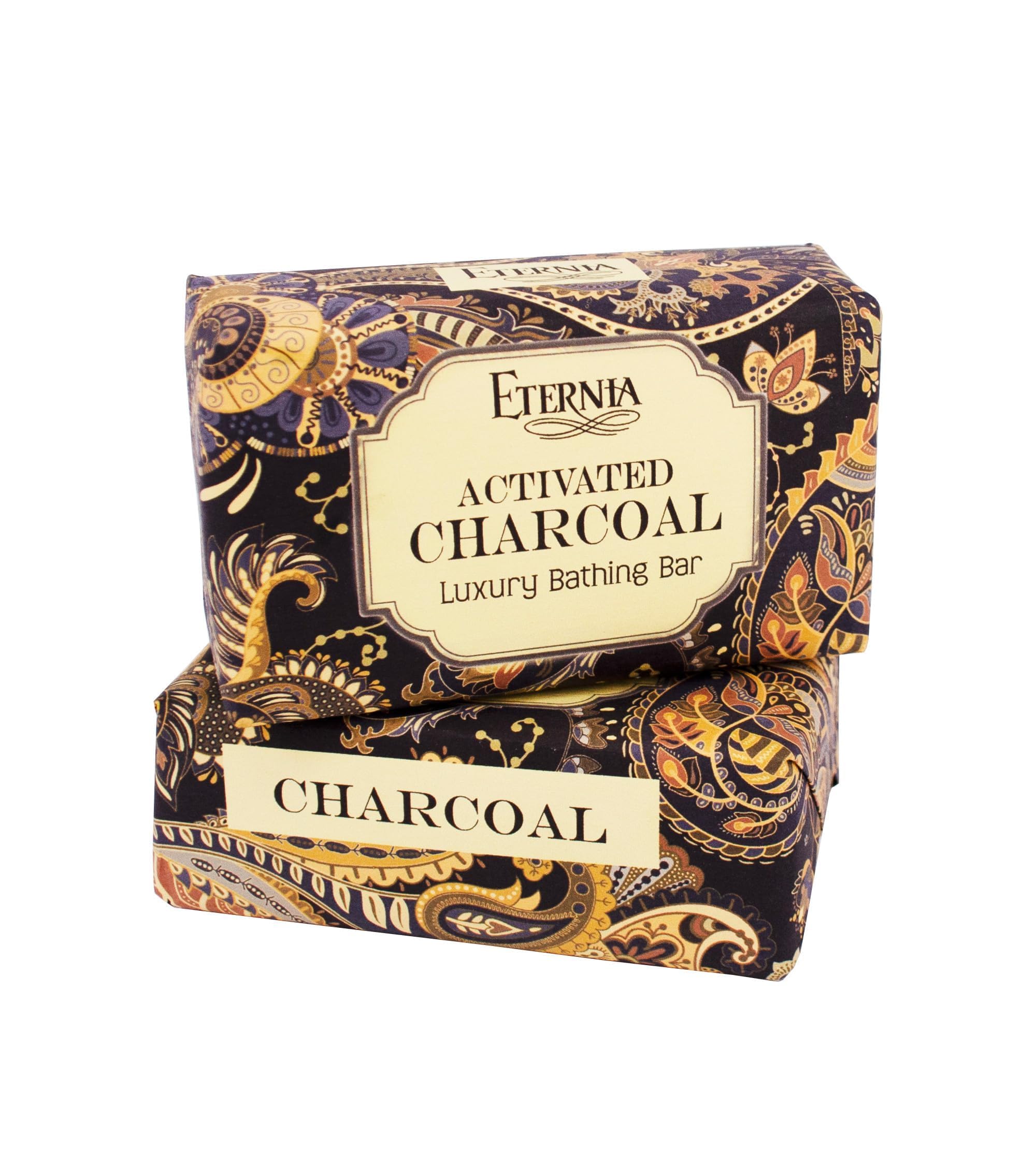 Eternia® Activated Charcoal Luxury Soap Bar – Gentle, Hydrating & Refreshing Daily Face & Body Care