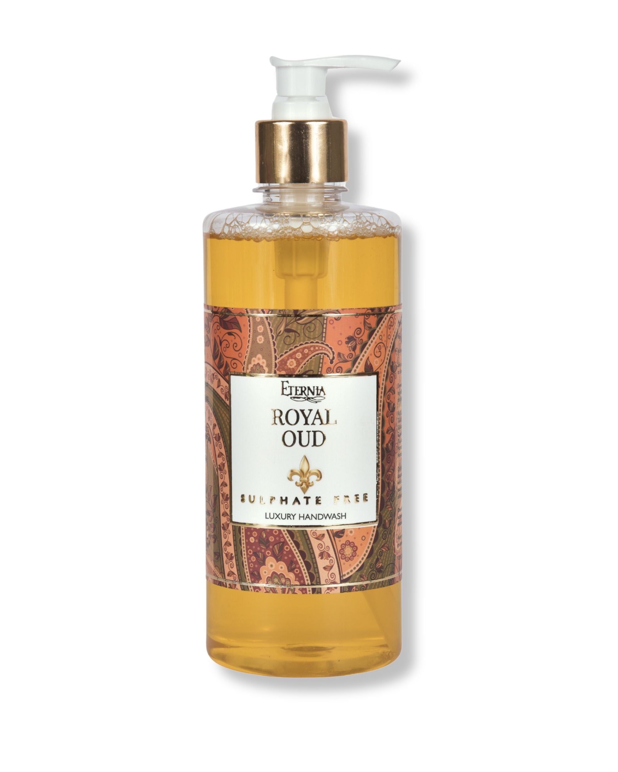 Eternia® Royal Oud Sulphate-Free Handwash - Premium Cruelty-Free Liquid Soap - Luxurious Foam & Thick Honey-Like Consistency - 500ml