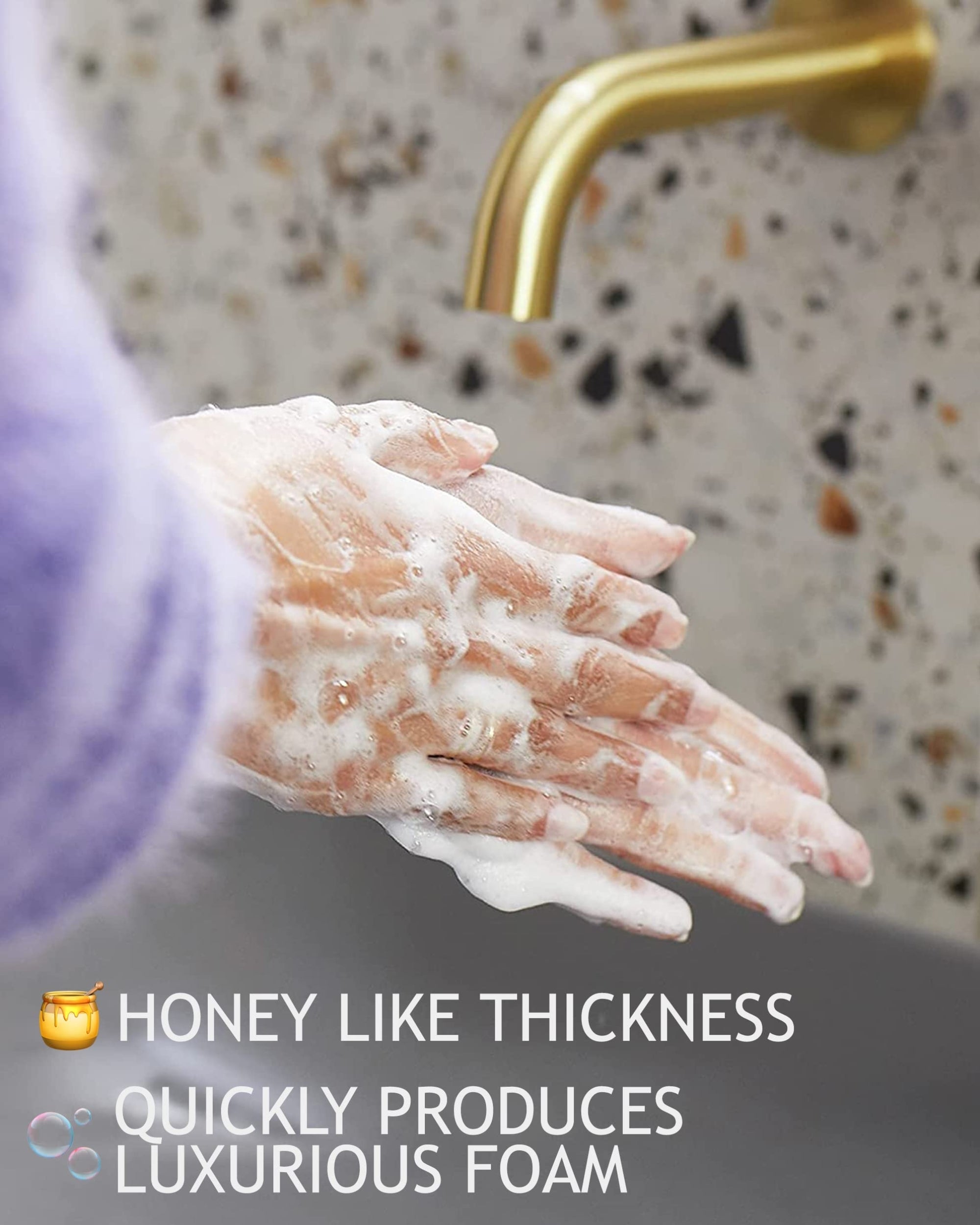 Eternia® French Lavender Sulphate-Free Handwash - Premium Cruelty-Free Liquid Soap - Luxurious Foam & Thick Honey-Like Consistency - 500ml