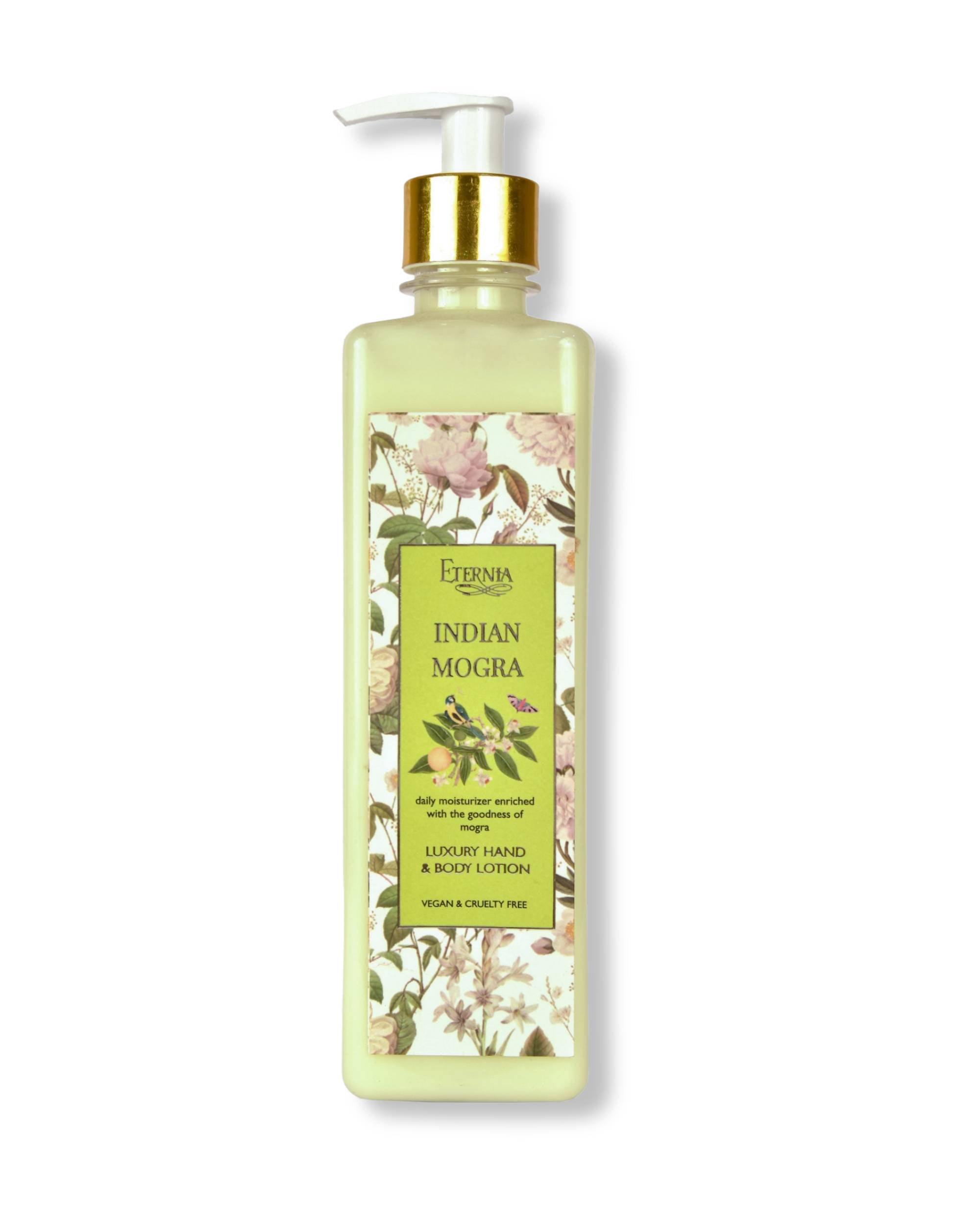 Eternia® Indian Mogra Hand & Body Lotion - Vegan & Cruelty-Free Daily Moisturizer - 500ml