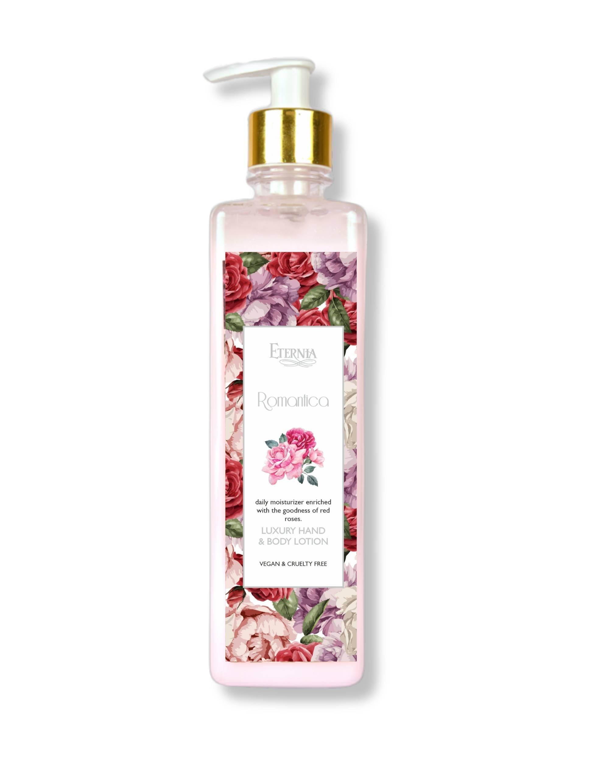 Eternia® Romantica Hand & Body Lotion - Vegan & Cruelty-Free Daily Moisturizer - 500ml