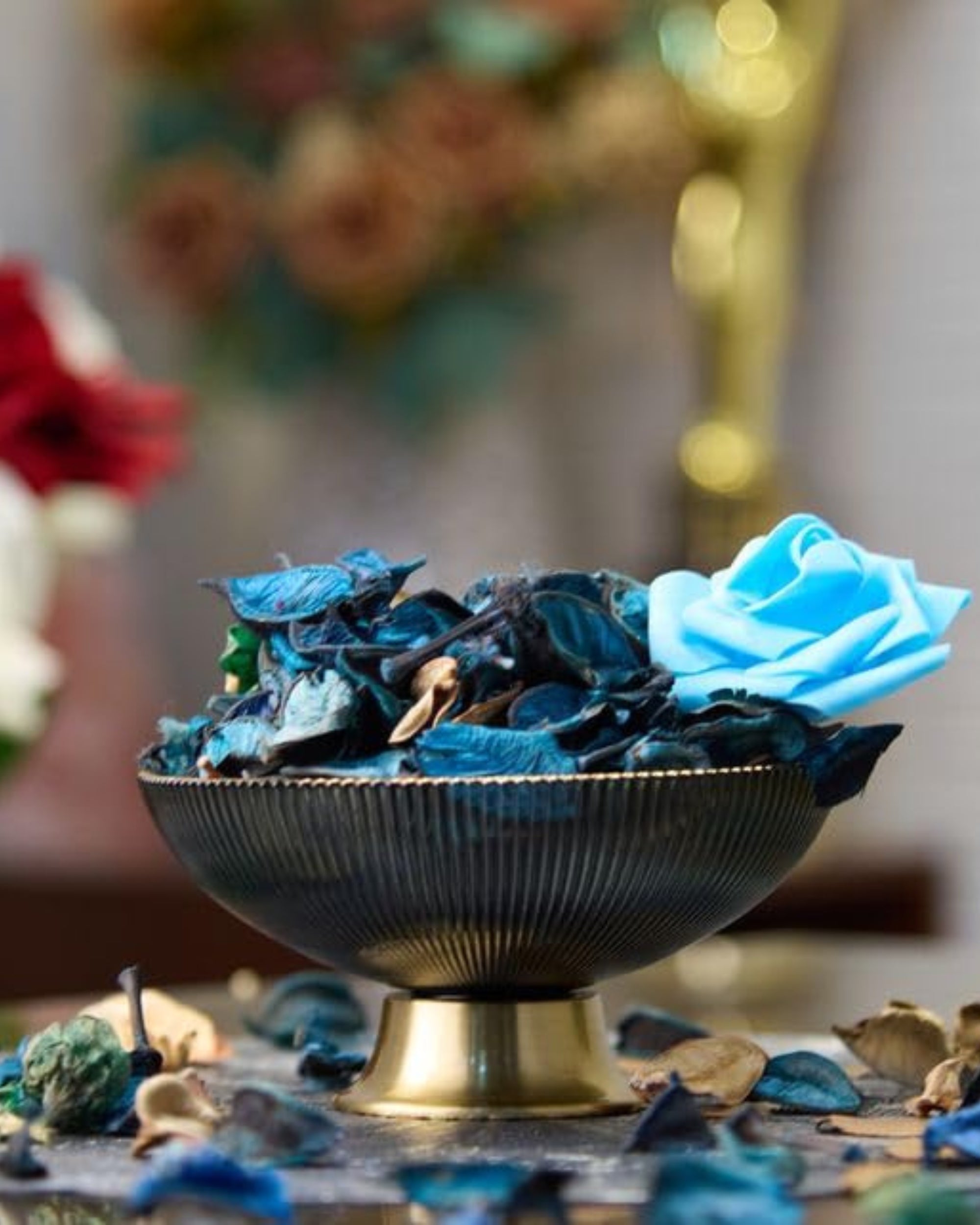 Eternia® Potpourri with Petals for Home Fragrance – Dried Flowers for Office, Bathroom & Spa Décor – Long-Lasting Room Air Freshener & Vase Filler - 50 gm