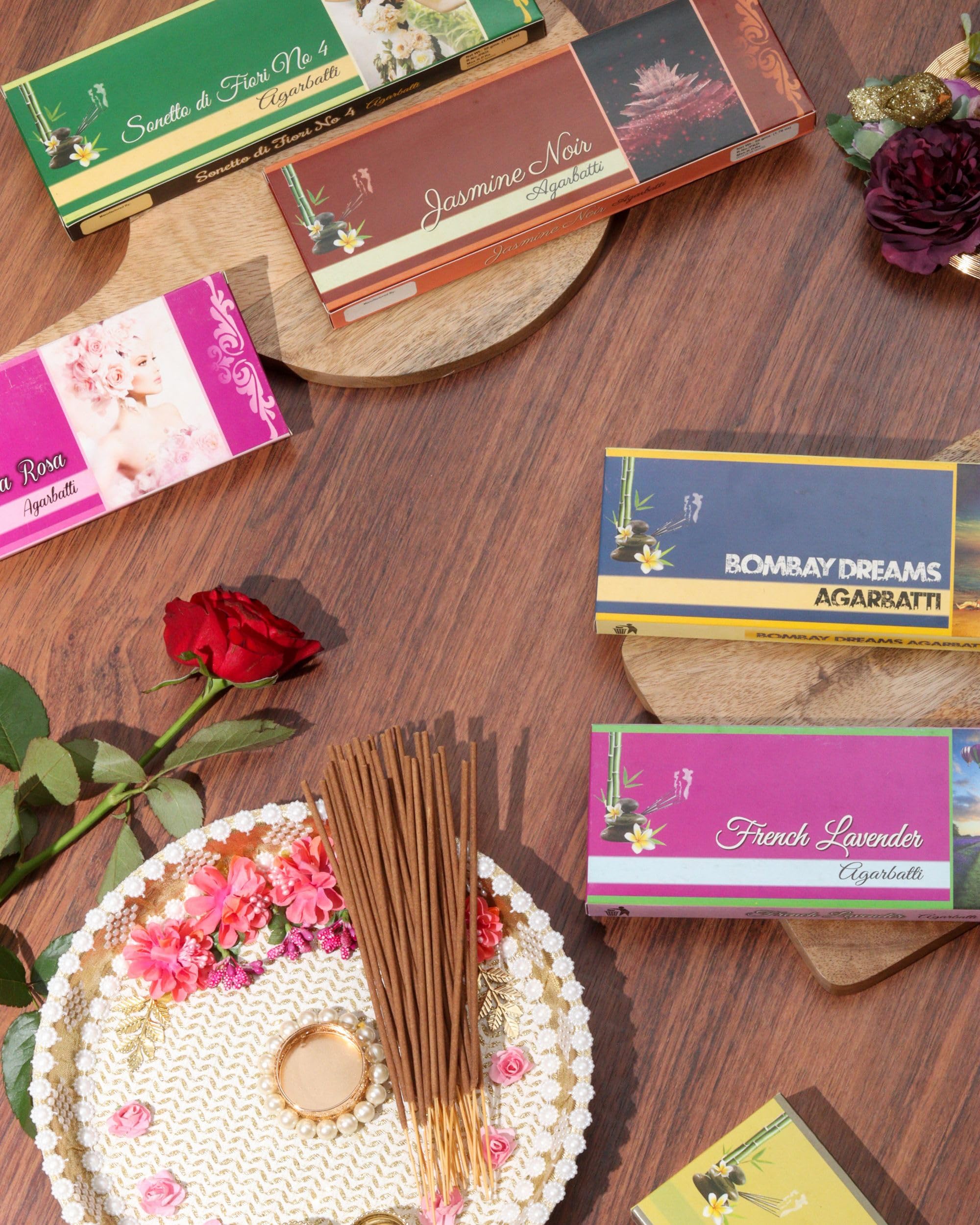 Eternia® Sunset Escape Set Burning Incense Sticks | Long-Lasting Luxury Aromatic Agarbatti with Refreshing Soothing Fragrances | for Men & Women | Pack of 3