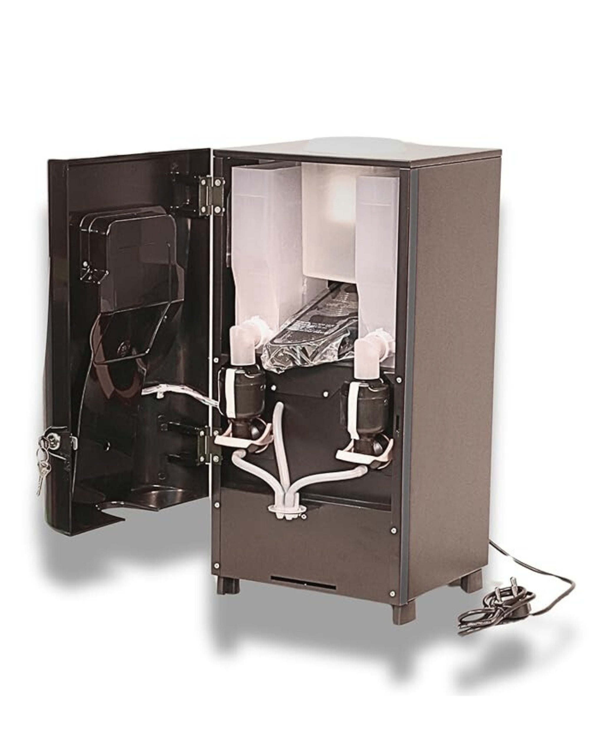 GODREJ VENDING Ecostar Coffee Vending Machine – 2 Canister Automatic Hot Beverage Dispenser for Office, Shop, Commercial & Home Use | Tabletop Machine (Black)