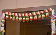 Premsons® Multilayer Gota & Bead Toran – Rich Ethnic Décor for Diwali & Navratri