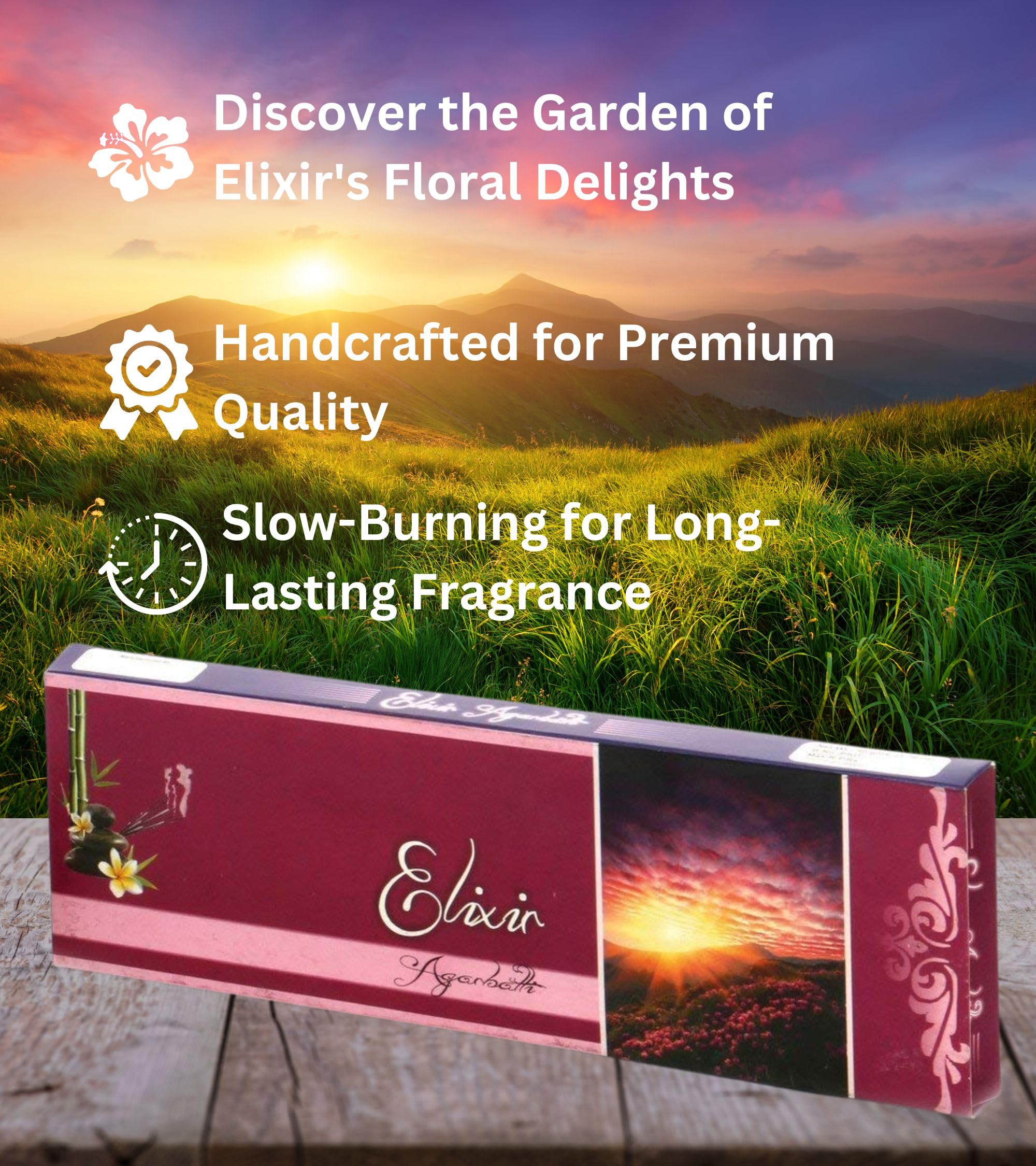 Eternia® Elixir Scent of Burning Incense Sticks Different Fragrances for Aromatic Environment - Agarbatti- (Pack of-3)