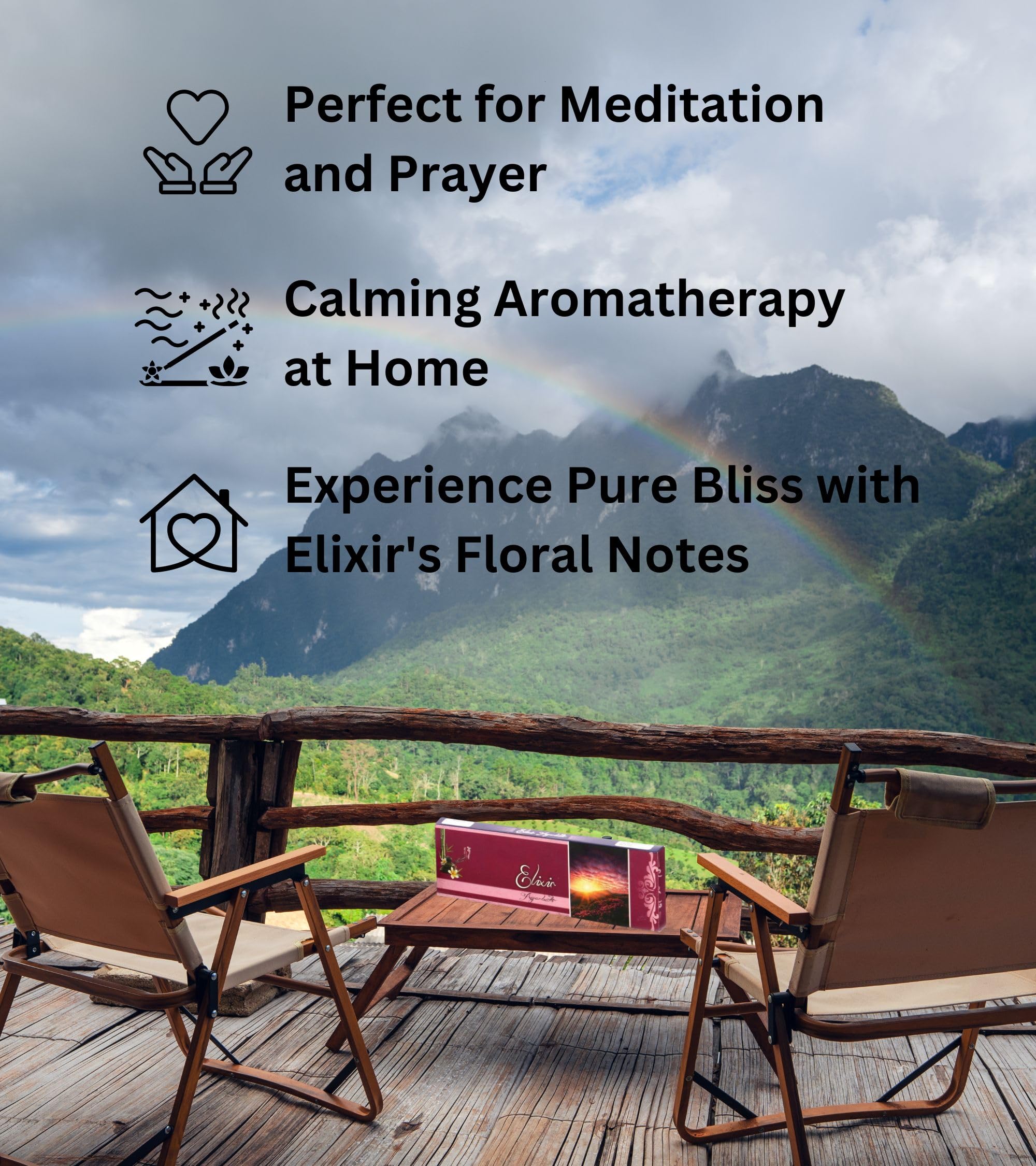 Eternia® Elixir Scent of Burning Incense Sticks Different Fragrances for Aromatic Environment - Agarbatti- (Pack of-3)
