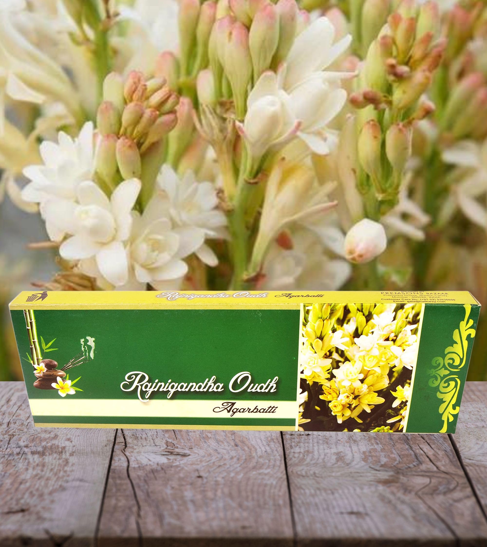 Eternia® Rajnigandha Oudh Scent of Burning Incense Sticks Different Fragrances for Aromatic Environment - Agarbatti- (Pack of-3)