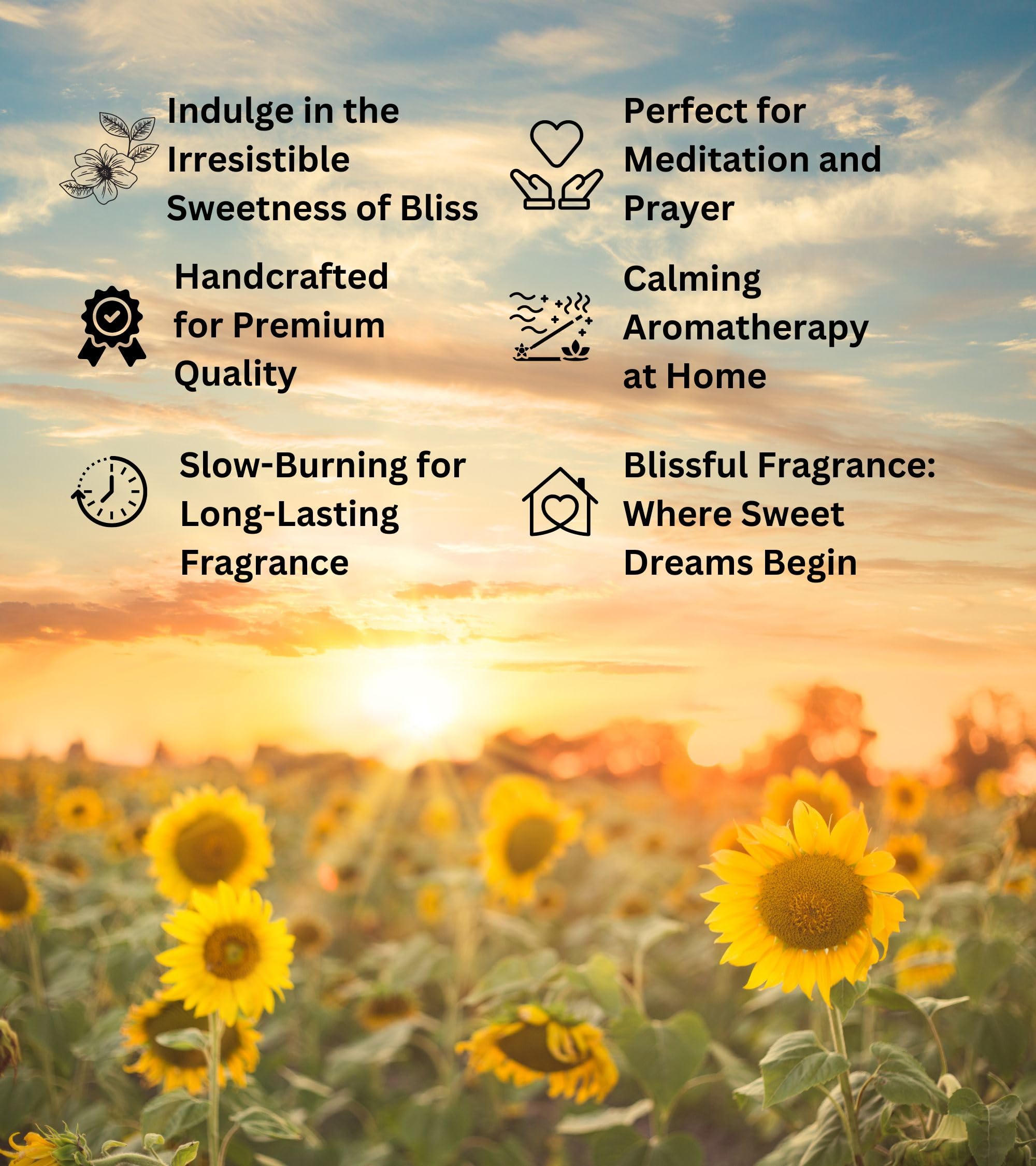 Eternia® Sweet Bliss Burning Incense Sticks with Fragrances for Aromatic Environment and Meditation - Agarbatti- (Pack of-3)
