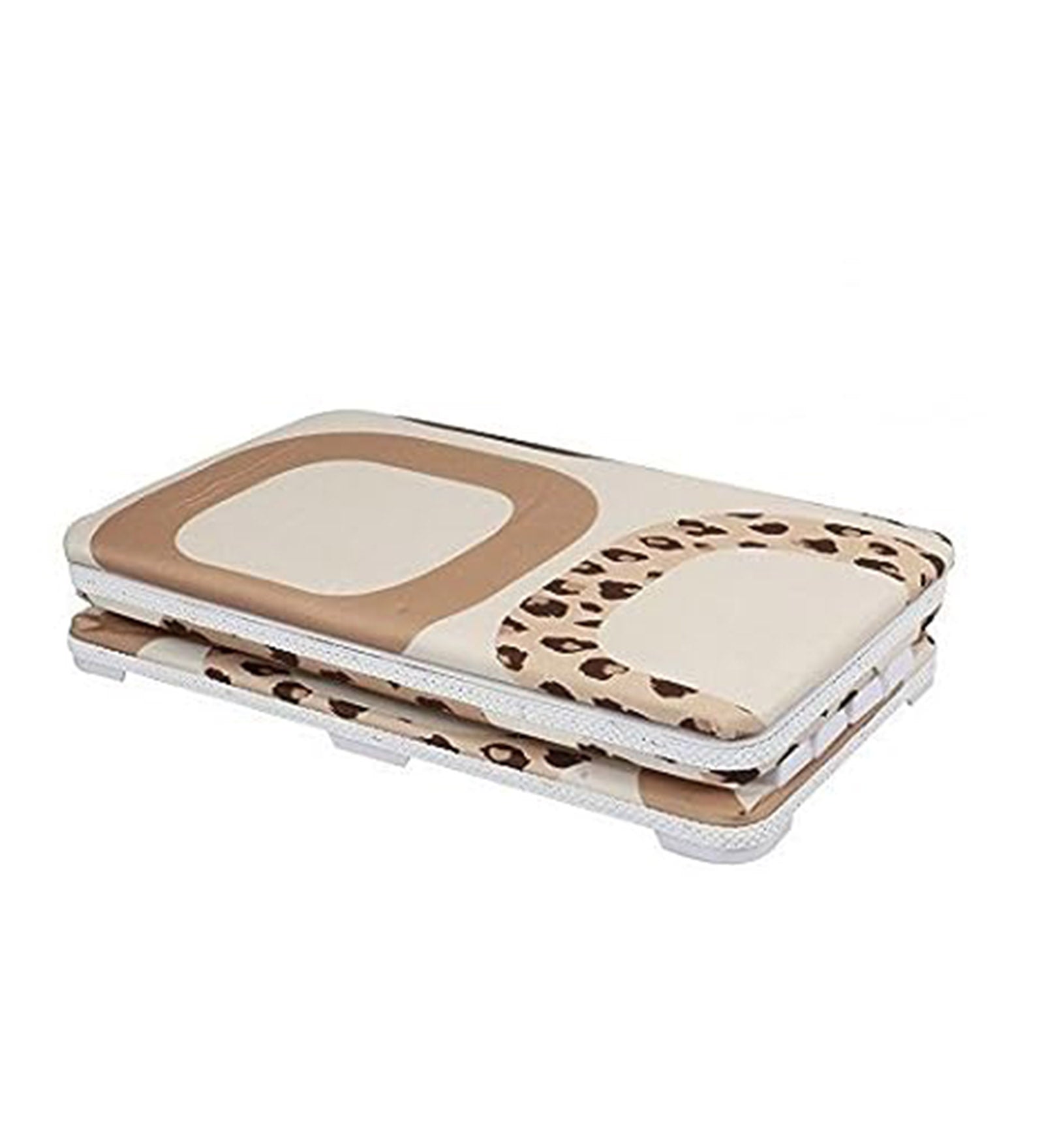 Premsons® Foldable Fabric Laundry Basket – Durable Storage Hamper for Clothes, Toys & More – Animal Print in Beige & Brown