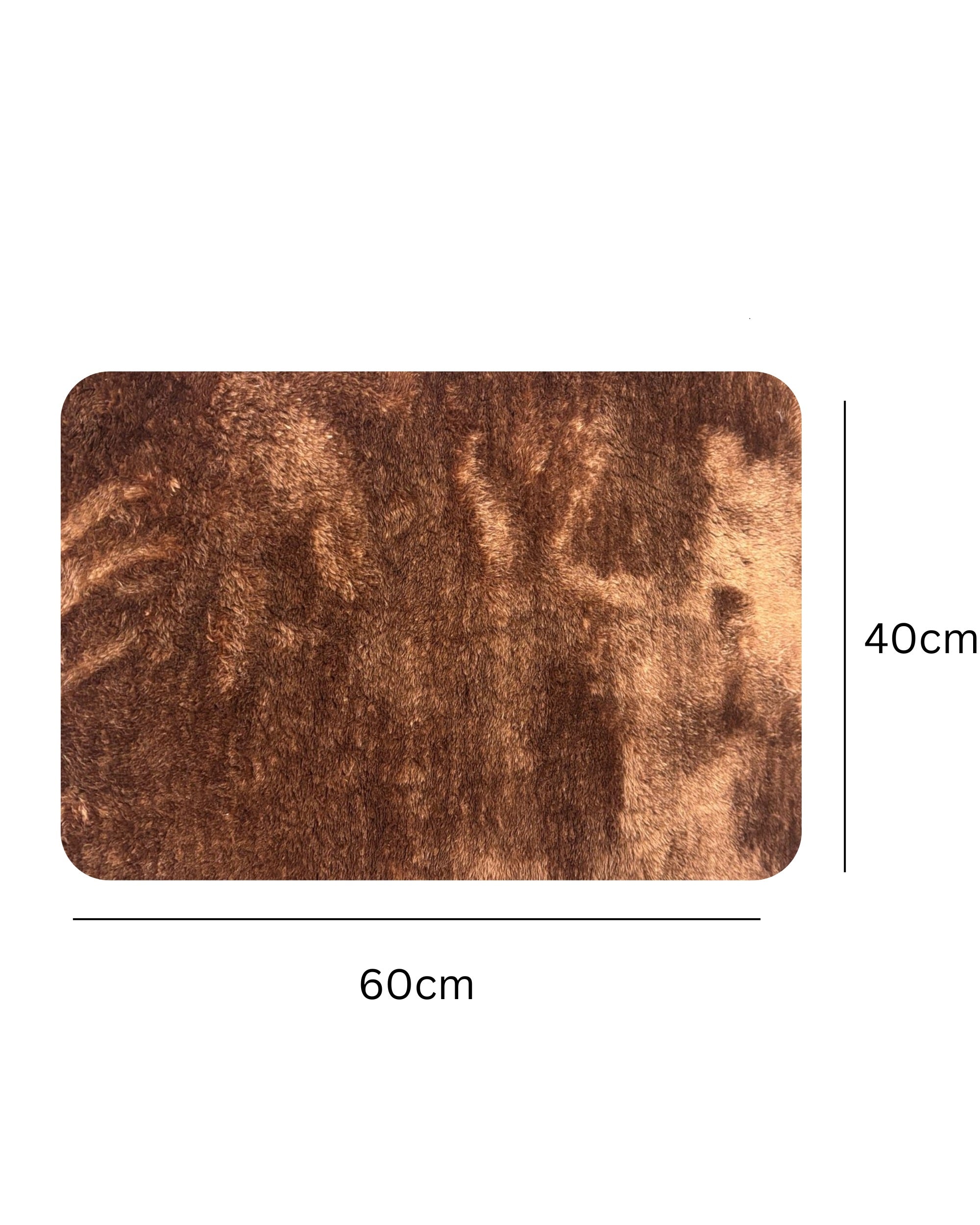Premsons® Super Soft Anti-Skid Bath Mat – Ultra Absorbent & Plush Rectangular Rug for Bathroom, Quick-Dry, Machine Washable, Comfortable & Durable (40x60 cm, Chocolate Brown)