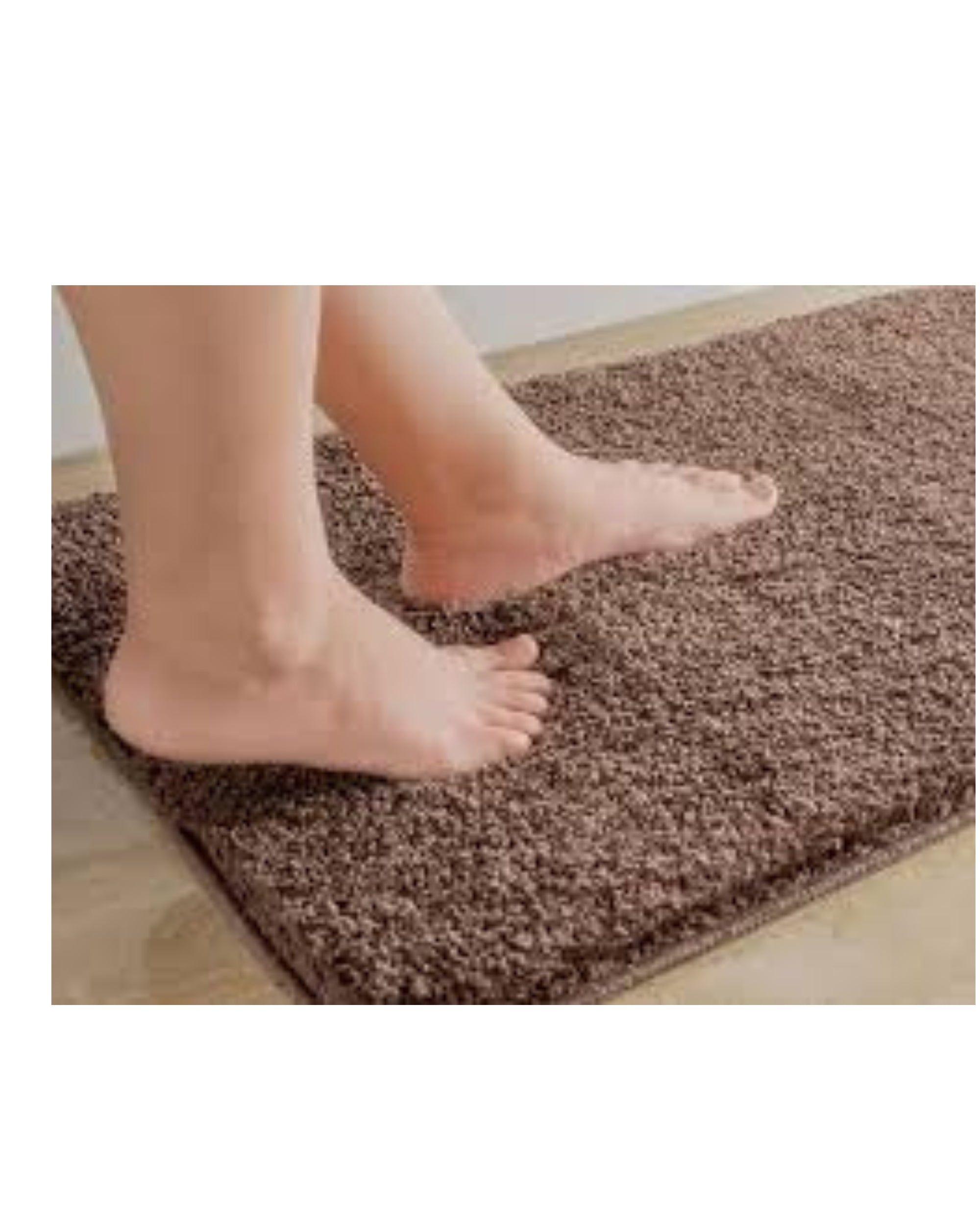 Premsons® Super Soft Anti-Skid Bath Mat – Ultra Absorbent & Plush Rectangular Rug for Bathroom, Quick-Dry, Machine Washable, Comfortable & Durable (40x60 cm, Mocha Mousse Brown)