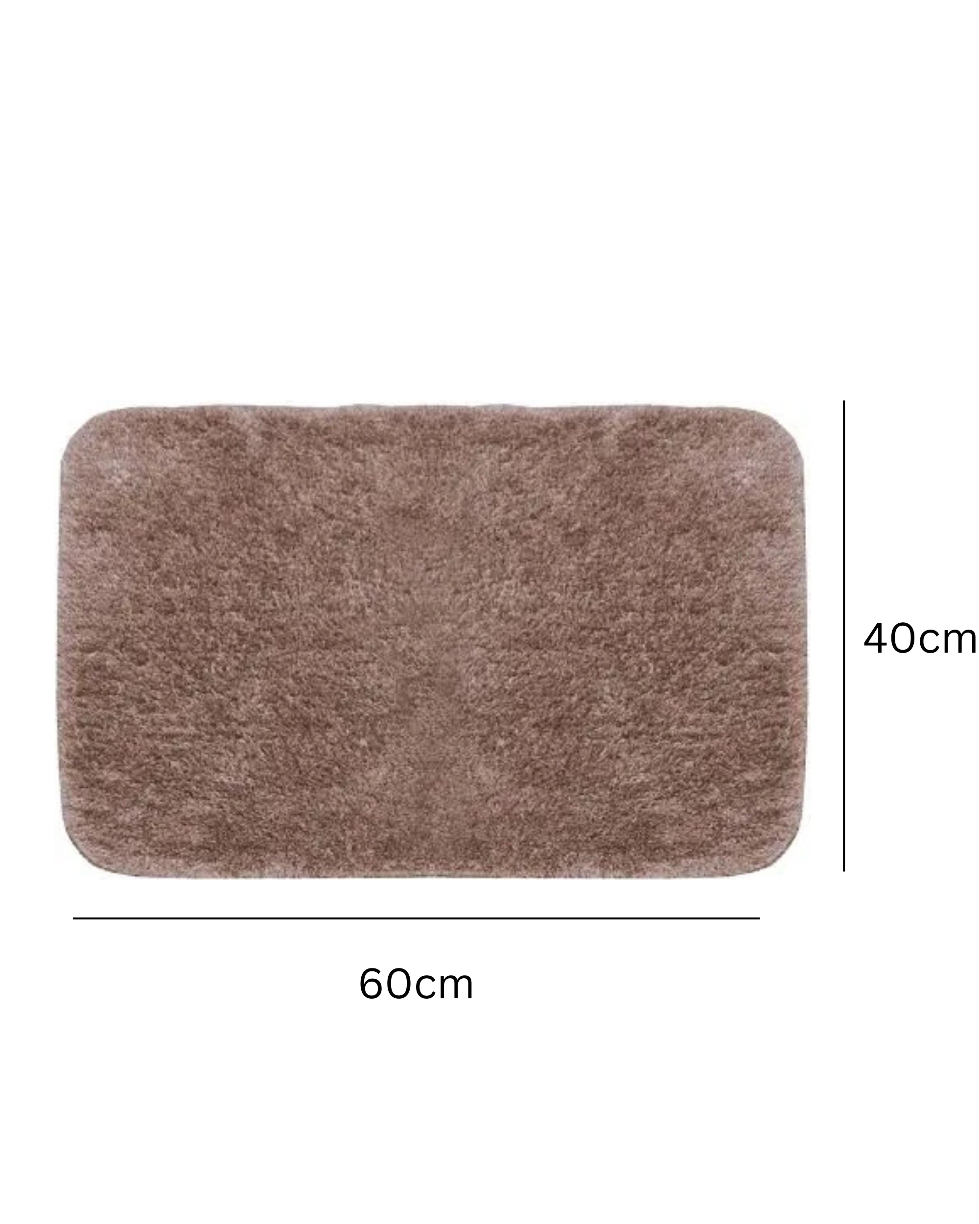 Premsons® Super Soft Anti-Skid Bath Mat – Ultra Absorbent & Plush Rectangular Rug for Bathroom, Quick-Dry, Machine Washable, Comfortable & Durable (40x60 cm, Mocha Mousse Brown)
