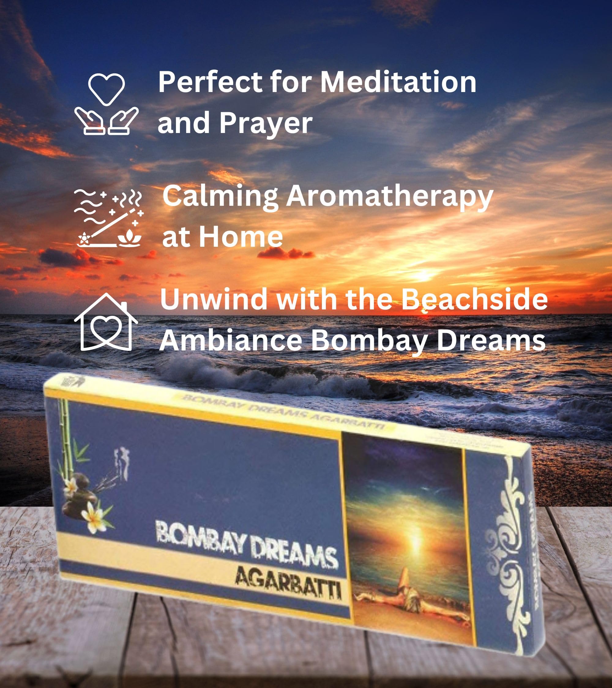 PremsonsĀ® Bombay Dreams Scent of Burning Incense Sticks Different Fragrances for Aromatic Environment - Agarbatti- (Pack of-3)