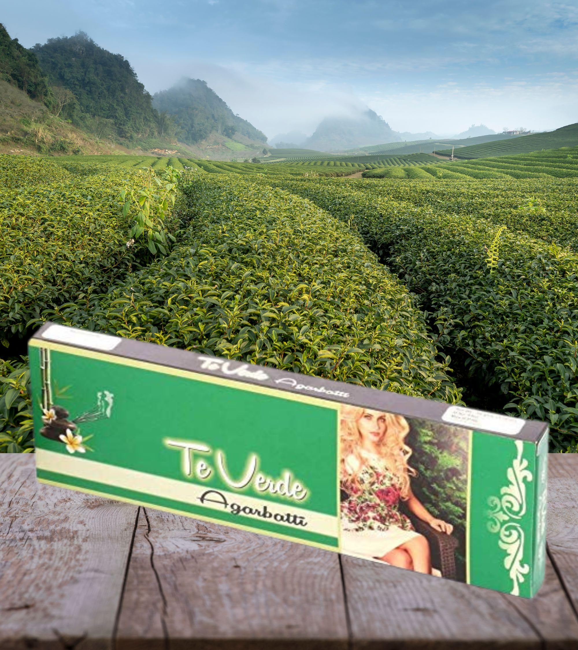 Eternia® Te Verde Scent of Burning Incense Sticks Different Fragrances for Aromatic Environment - Agarbatti - (Pack of - 3)