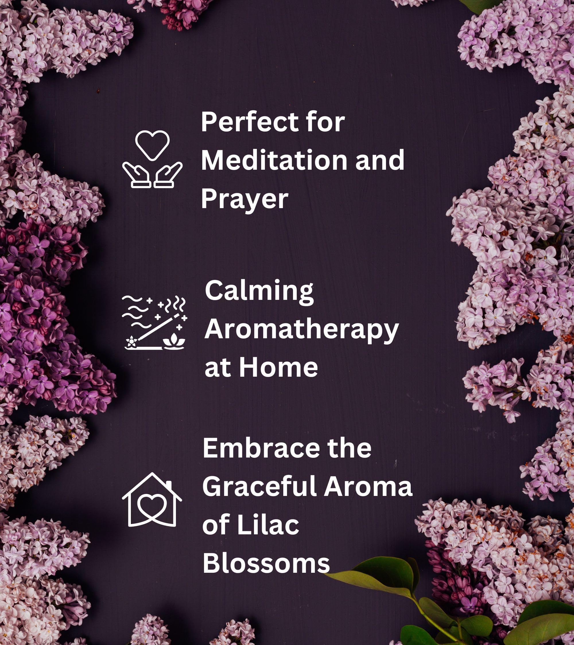 Premsons® Lilac Blossoms Scent of Burning Incense Sticks with Fragrances for Aromatic Environment Agarbatti- (Pack of-3)