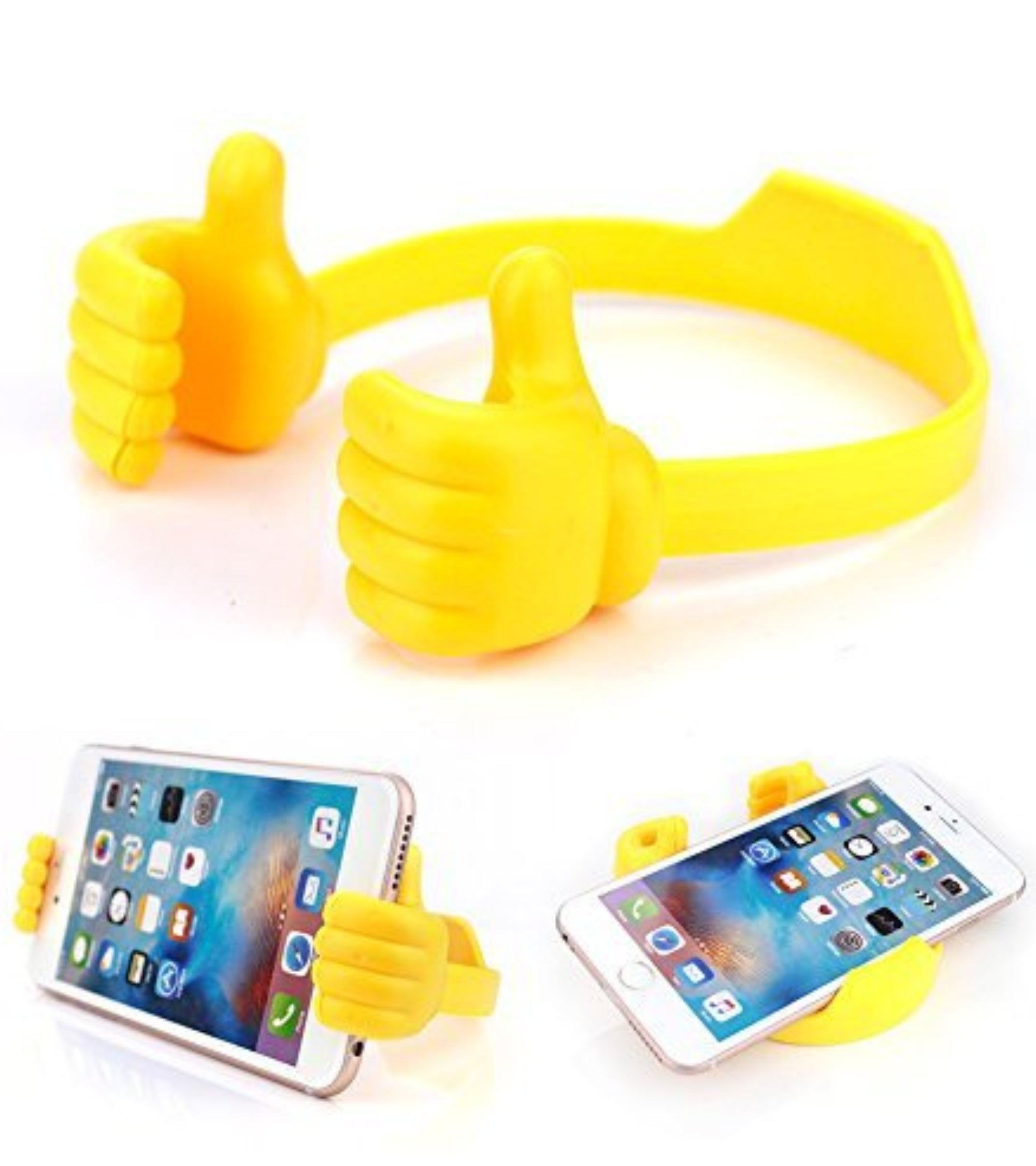 Premsons® OK Hand Shaped Mobile Stand – Universal Holder for Smartphones & Tablets | Sturdy & Cute Desk Accessory for Home, Office, Study Table