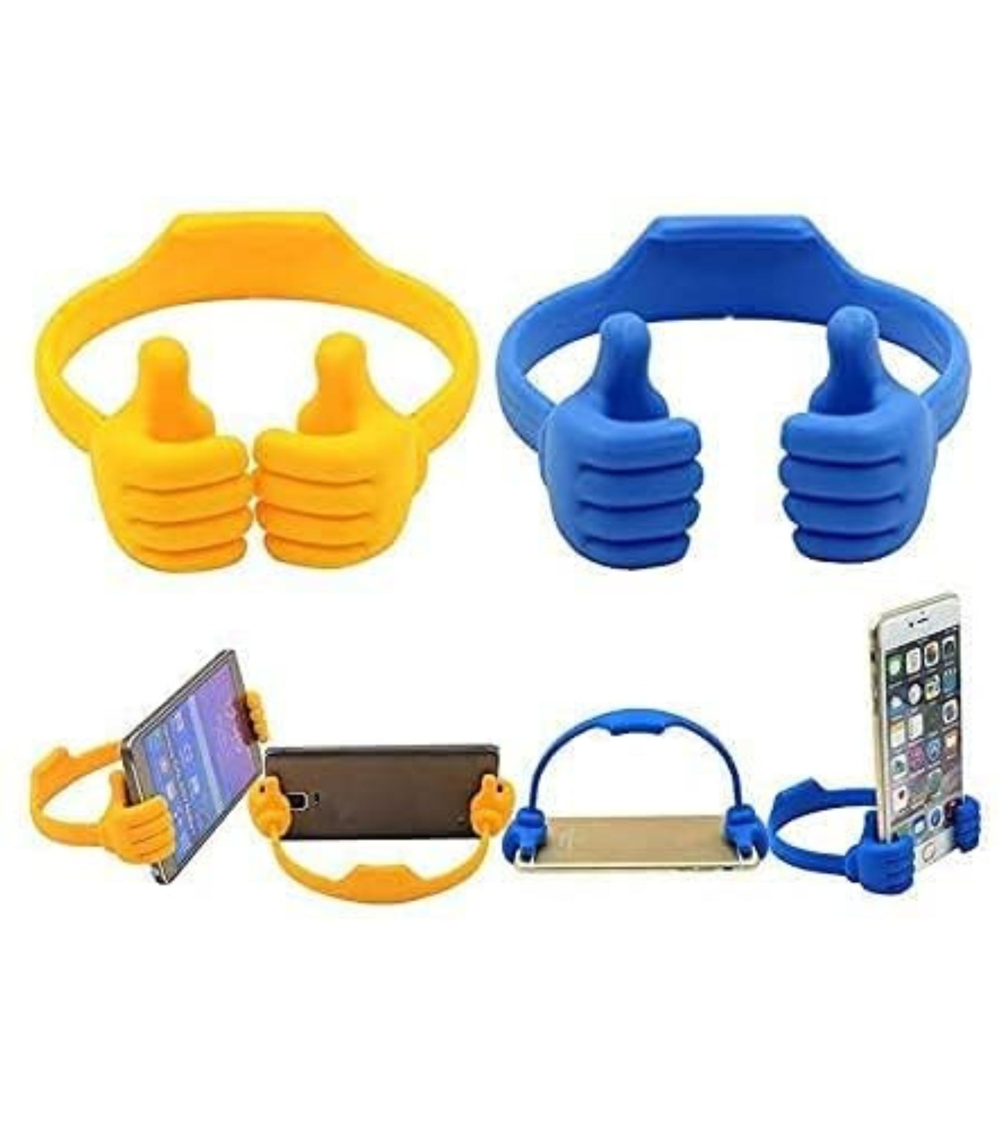 Premsons® OK Hand Shaped Mobile Stand – Universal Holder for Smartphones & Tablets | Sturdy & Cute Desk Accessory for Home, Office, Study Table
