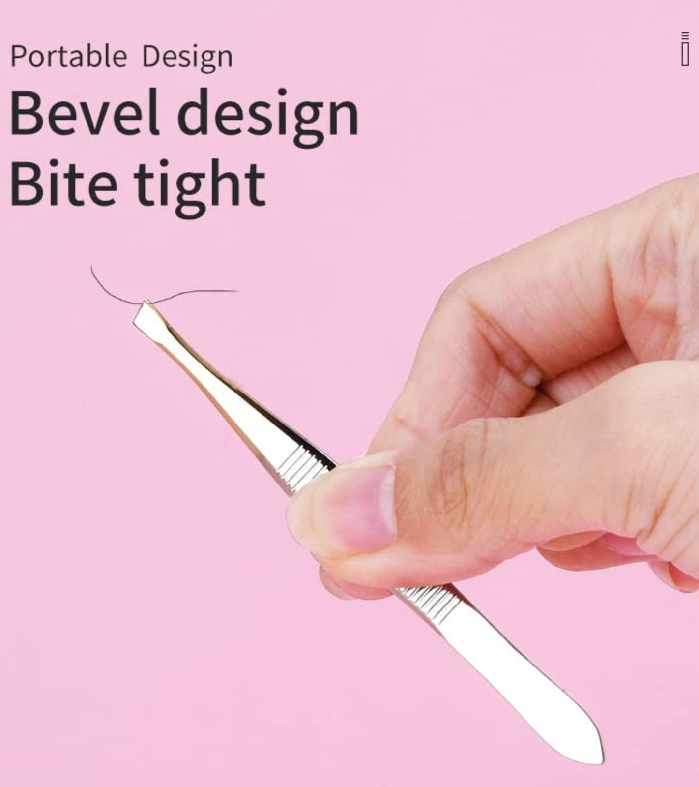Professional Slanted Eyebrow Tweezer โ Precision Stainless Steel Tweezers for Men & Women, Hair & Brow Removal Tool