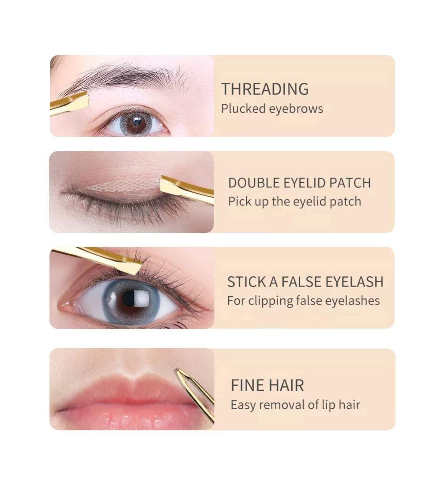 Professional Slanted Eyebrow Tweezer โ Precision Stainless Steel Tweezers for Men & Women, Hair & Brow Removal Tool