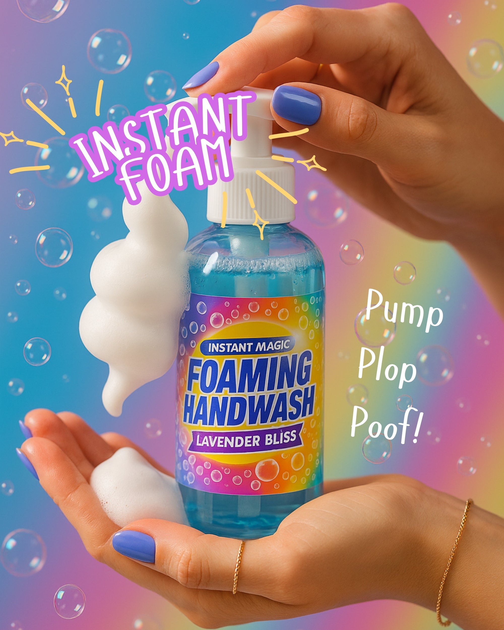 Eternia® Instant Magic Foaming Handwash – Lavender Bliss | Refreshing, Gentle & Moisturizing Hand Wash Refill for Soft, Fragrant Hands (200ml)