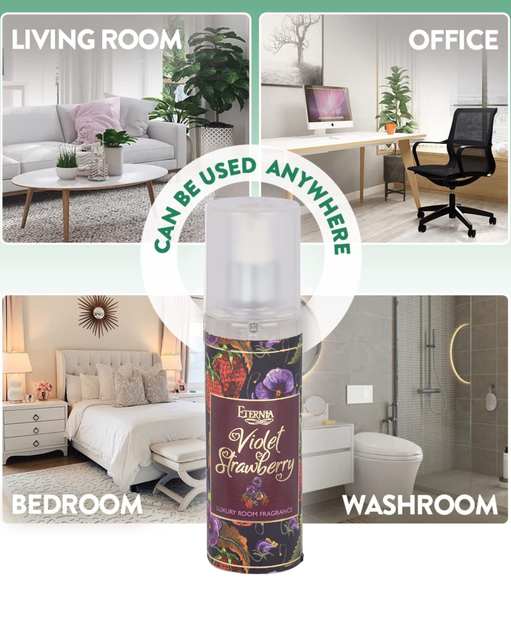 Eternia® Violet Strawberry Spray – Fruity Floral Room Freshener