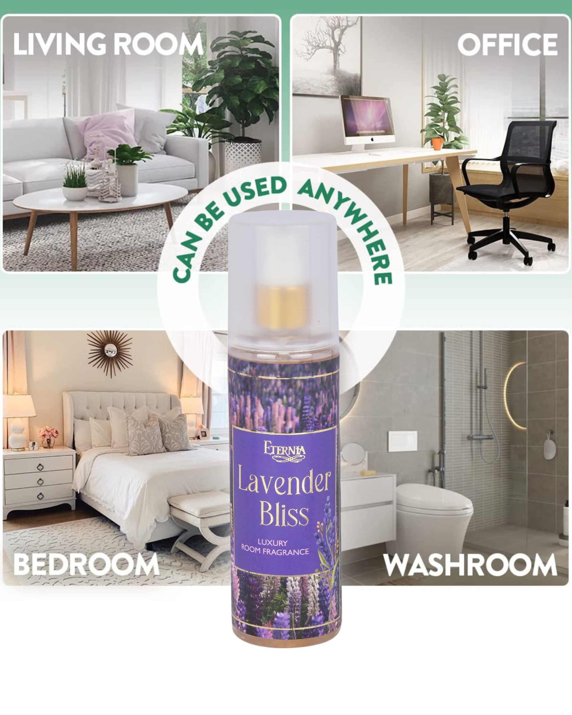 Eternia® French Lavender Room Spray – Long-Lasting Freshness Mist - 500ml