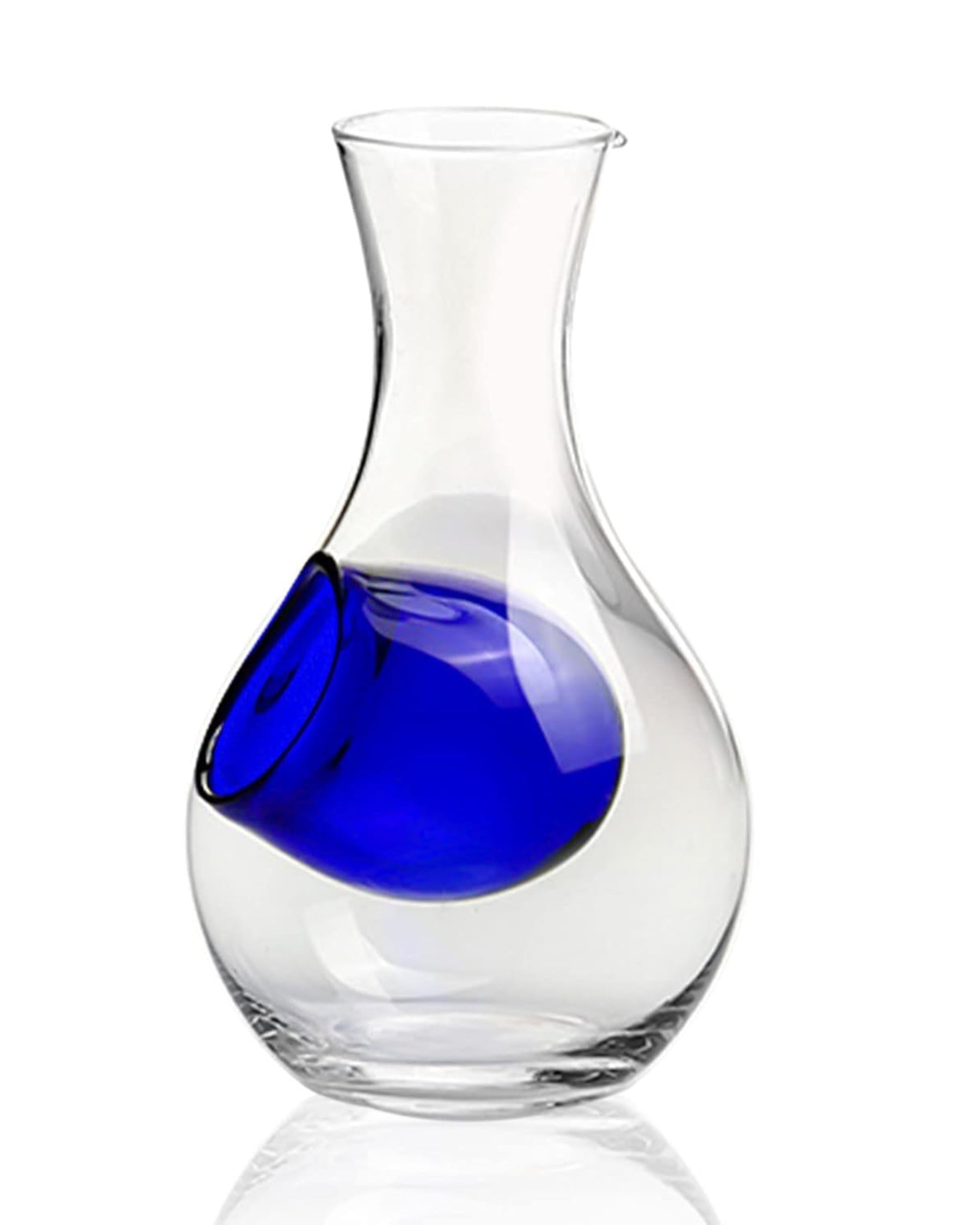 Premsons® Glass Wine Chilling Carafe & Decanter – Elegant Japanese Design Dispenser with Ice Chamber - No Dilution Beverage Cooling - Drip Free Pouring - Ideal for Wine, Sake, Cocktails