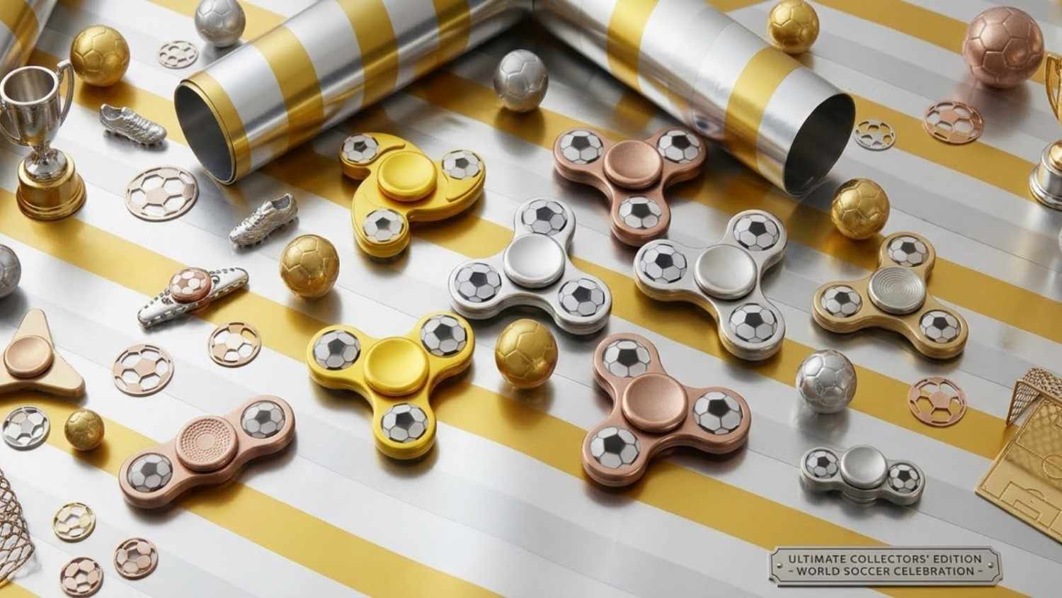 Buy 1 Get 1 Free: Football Metal Spinners