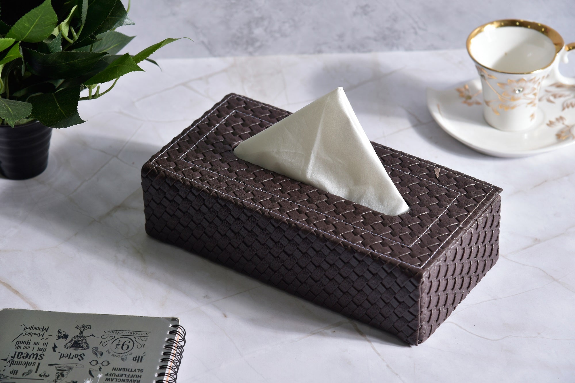 Faux Leather Tissue Boxes & Sleeve Covers