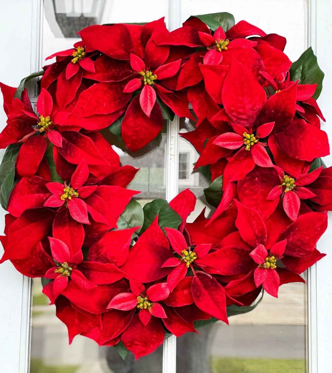 Premsons® Poinsettia Christmas Ornament – Mini Festive Floral Decoration