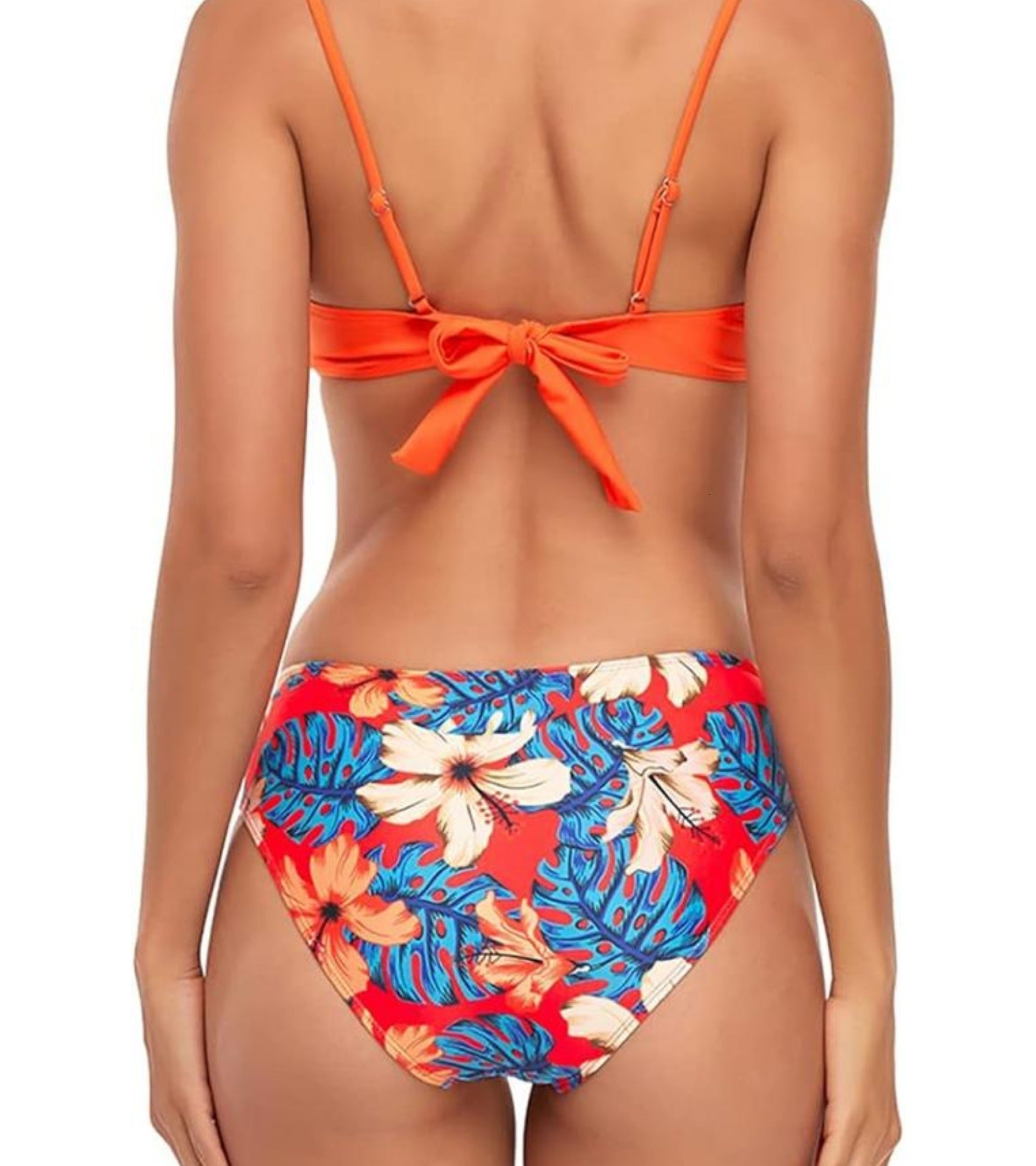 Premsons® Women's 3-Piece Floral Bikini Set with Cover-Up – Breathable, Skin-Friendly Swimwear for Pool, Spa, Vacations & Beach Parties