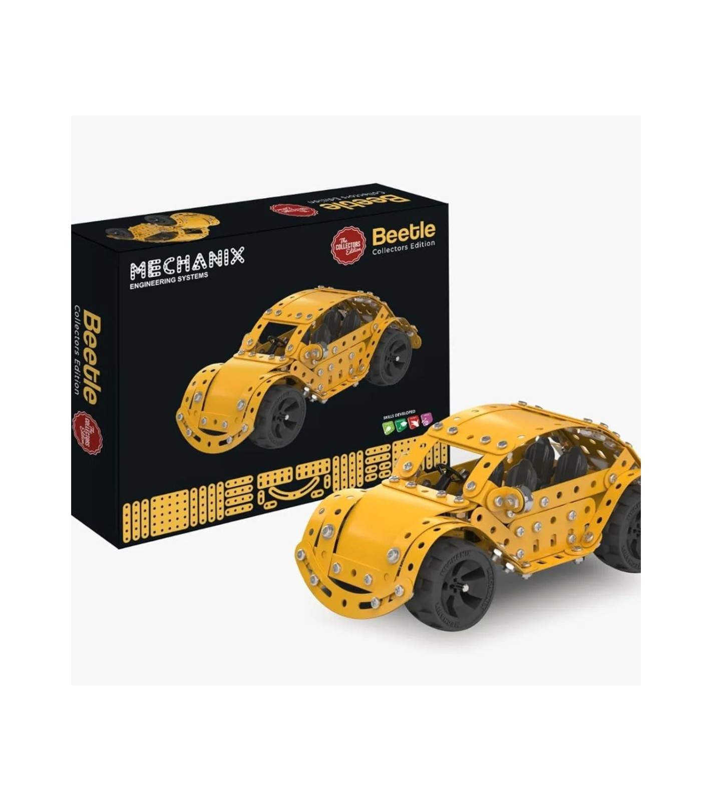 Mechanix Beetle Collector's Edition – DIY Metal Model Kit | Buildable Collectible Toy Car for Kids & Adults