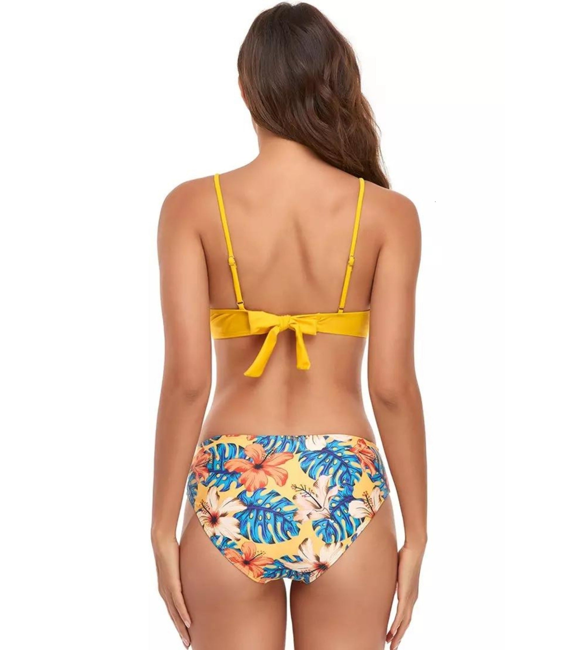 Premsons® Women's 3-Piece Floral Bikini Set with Cover-Up – Breathable, Skin-Friendly Swimwear for Pool, Spa, Vacations & Beach Parties
