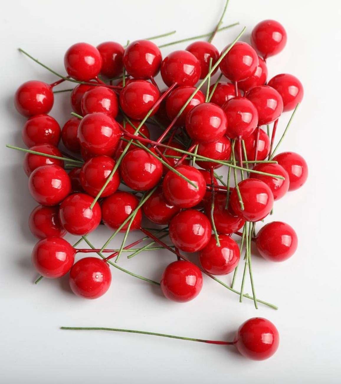 Premsons® Artificial Holly Berries – Christmas Craft & Decor Fillers