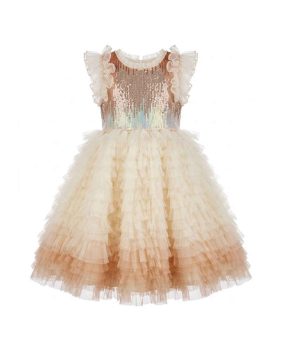 Premsons® Ombre Tulle Party Dress for Girls Elegant Layered Special Occasion Outfit