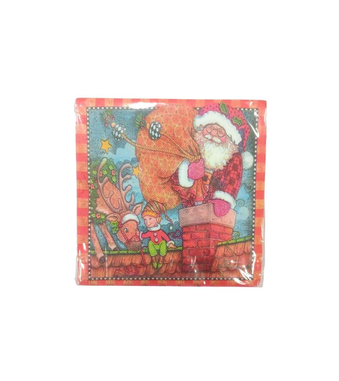 Premsons® Christmas Eve Paper Napkins – Festive Party Serviettes, Pack of 20