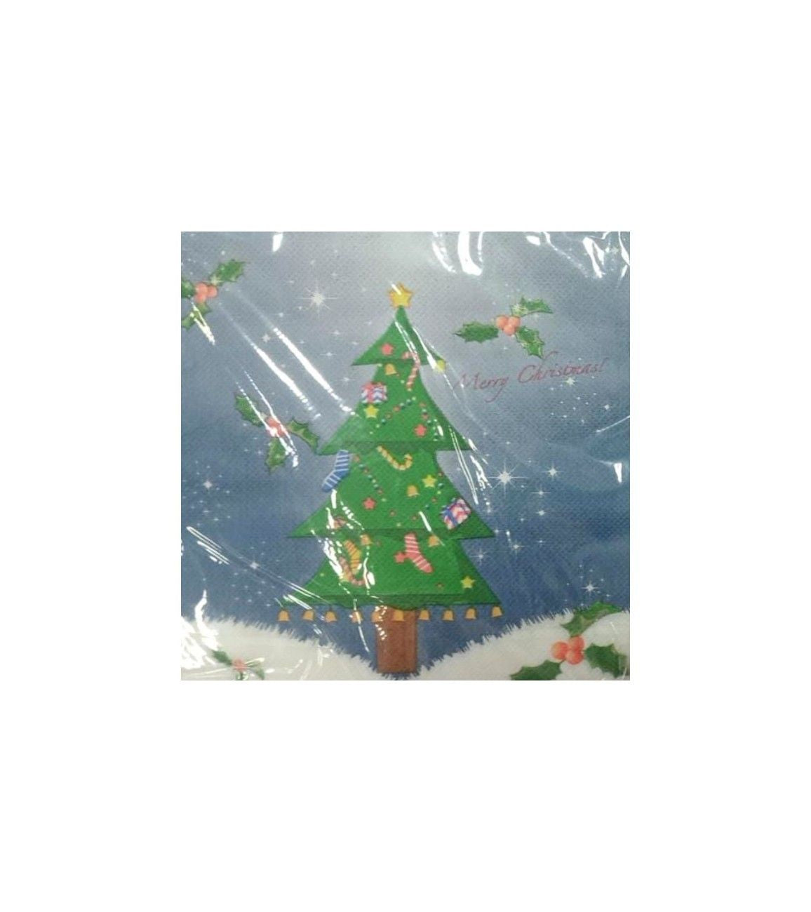 Premsons® Christmas Tree Paper Napkins – Festive Party Serviettes