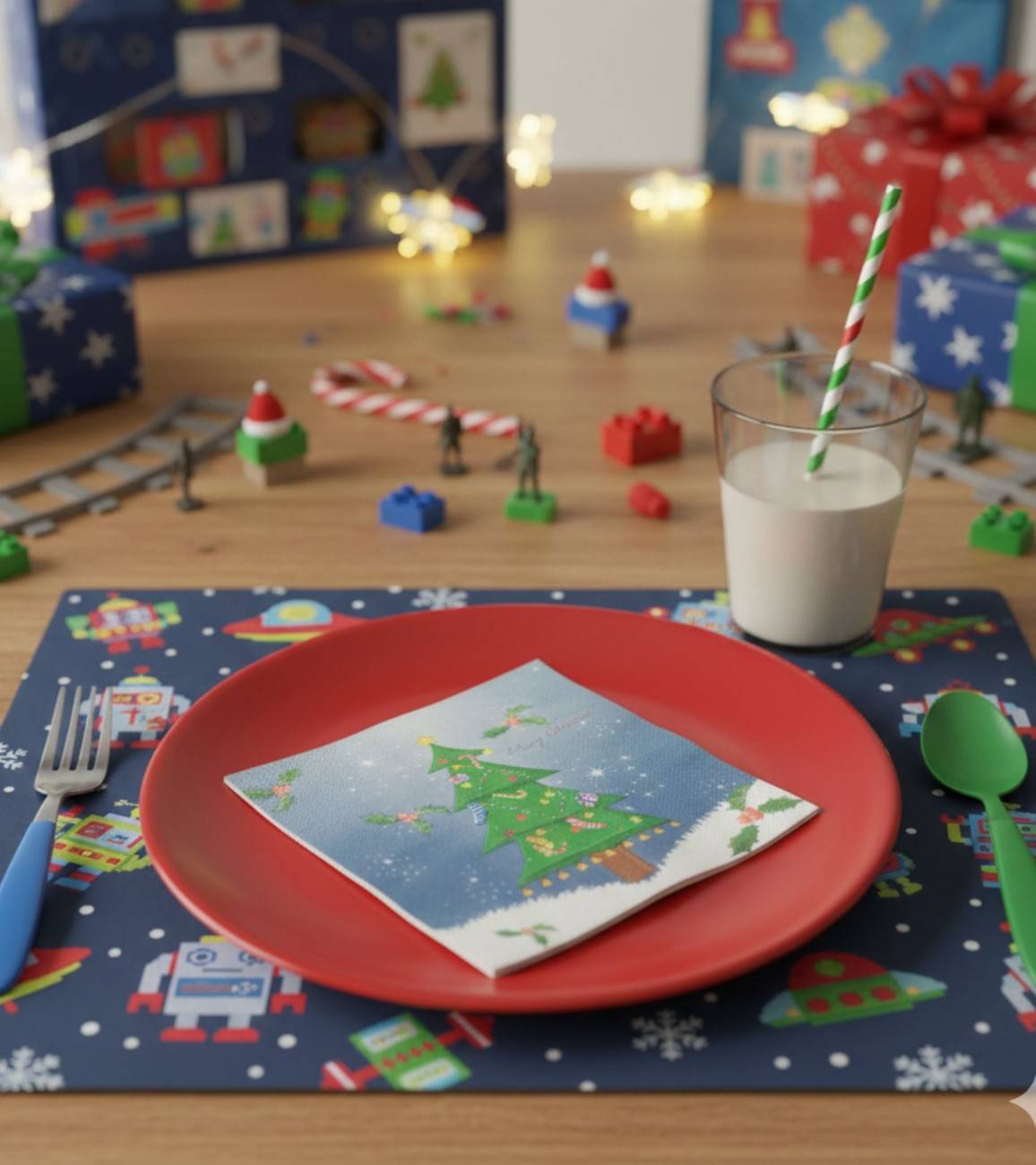 Premsons® Christmas Tree Paper Napkins – Festive Party Serviettes