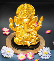 Premsons® Golden Royal Ganesha – Traditional Festival Idol