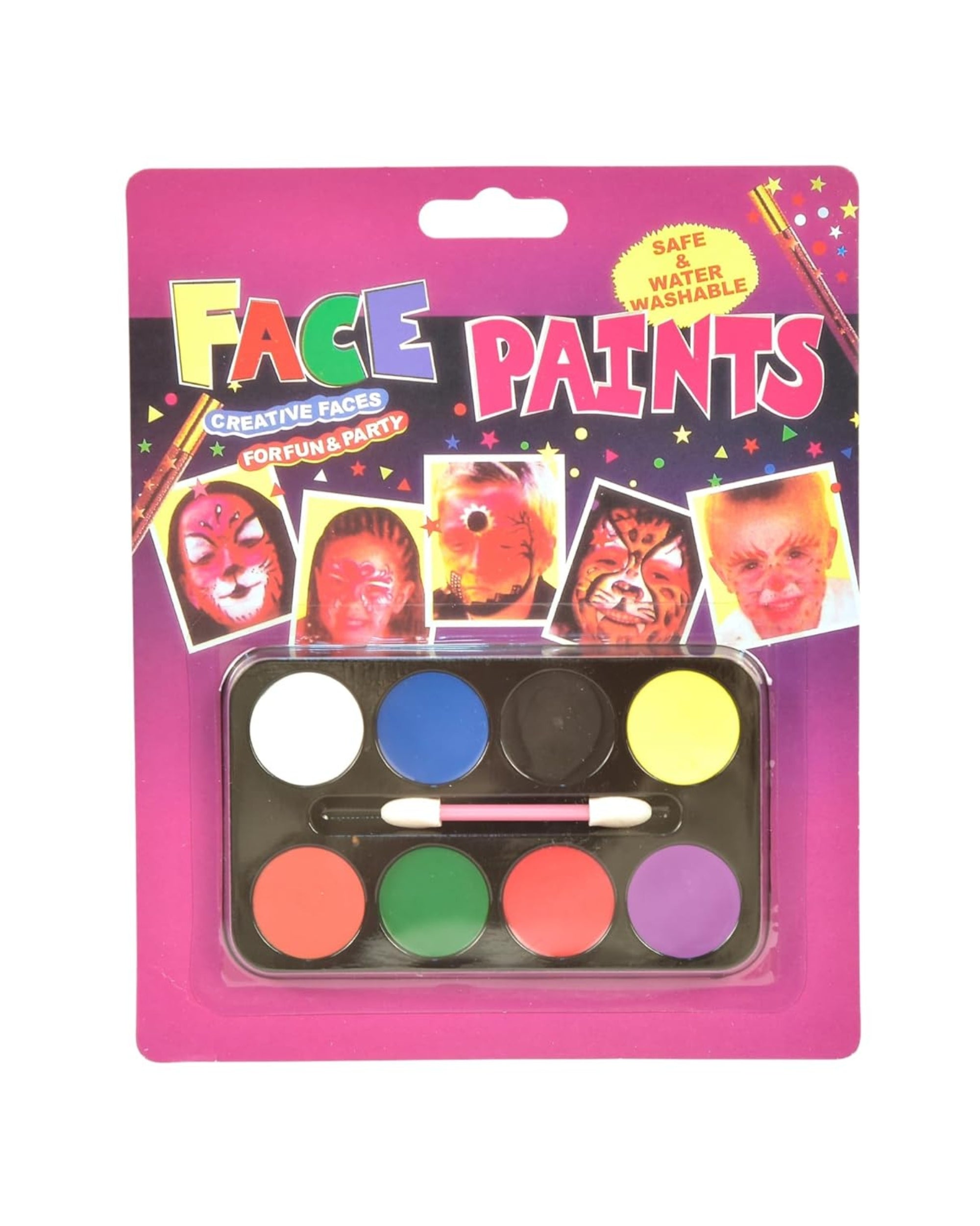 Premsons® 6 Colors Non-Toxic Face Body Paints Palette Kids Adults Halloween Party Make Up Cosmetic Fancy Stage Painting Kit