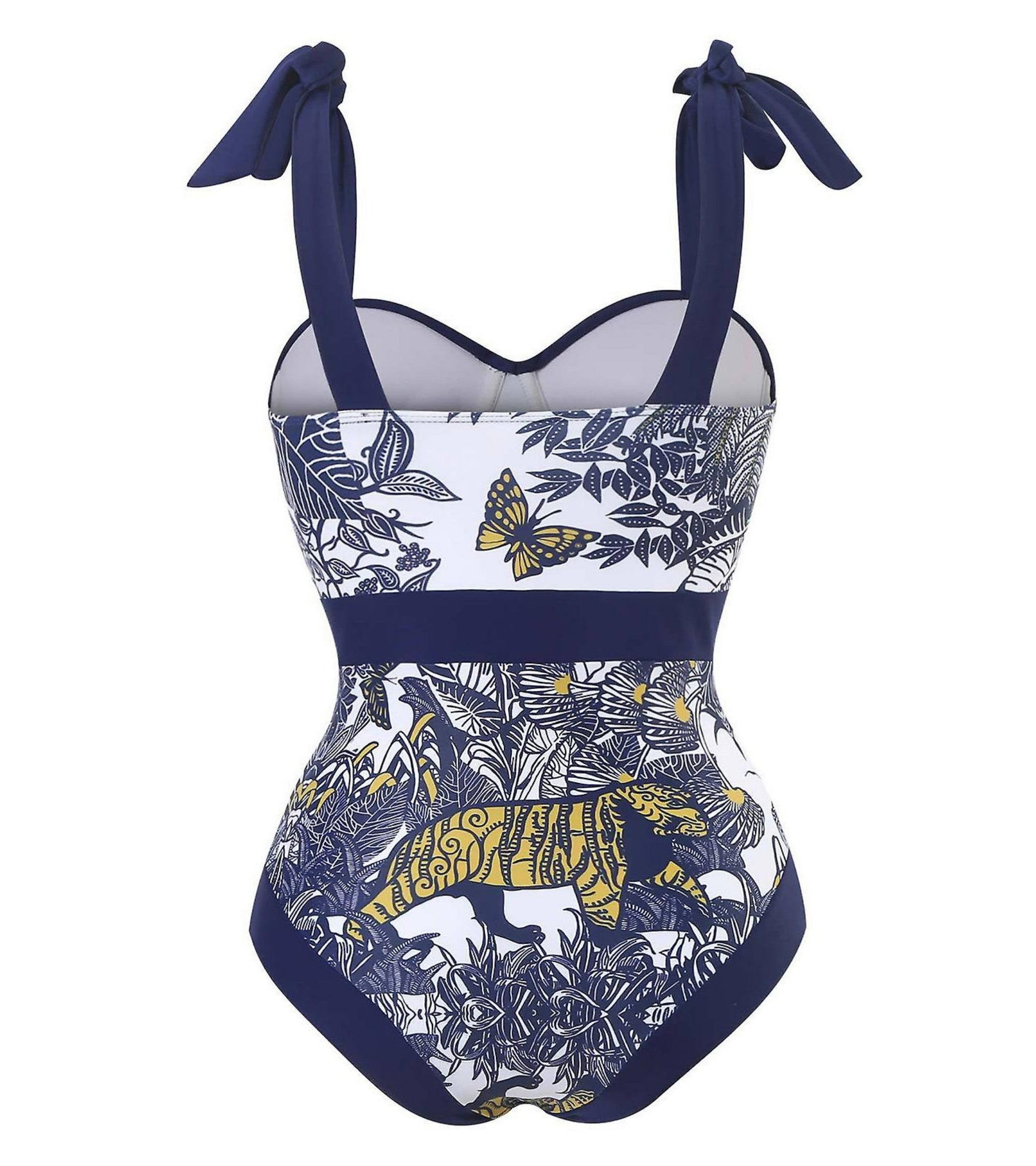 Premsons® Women's One-Piece Swimsuit with Cover-Up – Tiger Print, Adjustable Shoulder Straps, Bold & Vibrant Vintage Beachwear for Pool Parties, Vacations & Resort Looks