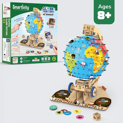 Smartivity Globe Trotters Augmented Reality STEM Educational DIY Fun Toy with Free App, Educational & Construction Based Activity Game