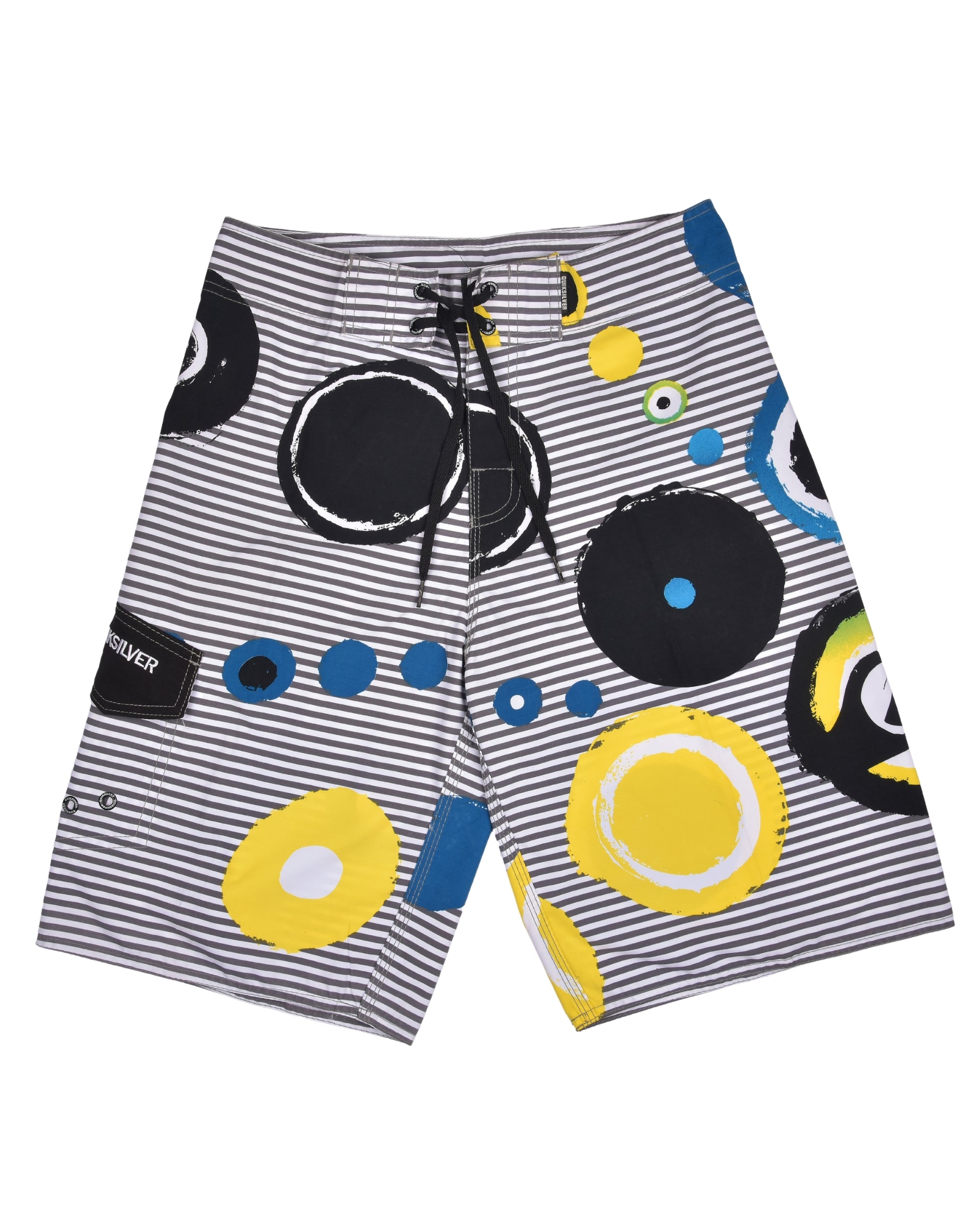 Premsons® Men's Printed Swim Shorts with Pockets, Adjustable Drawstring, Quick-Dry Fabric & Comfortable Fit – Beach & Pool Wear -Blue & Yellow